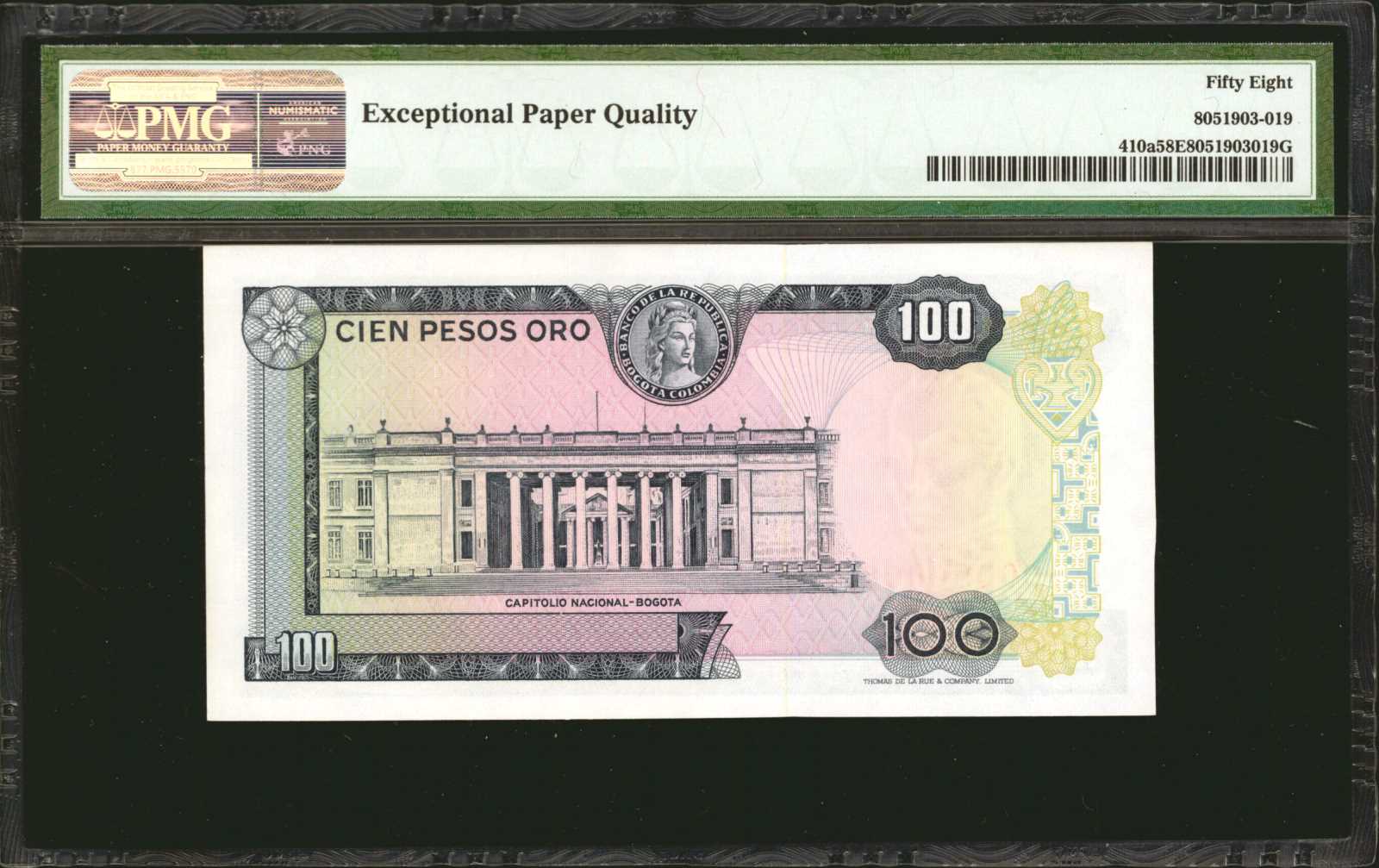 image for: Colombia  100 pesos oro(B955b)