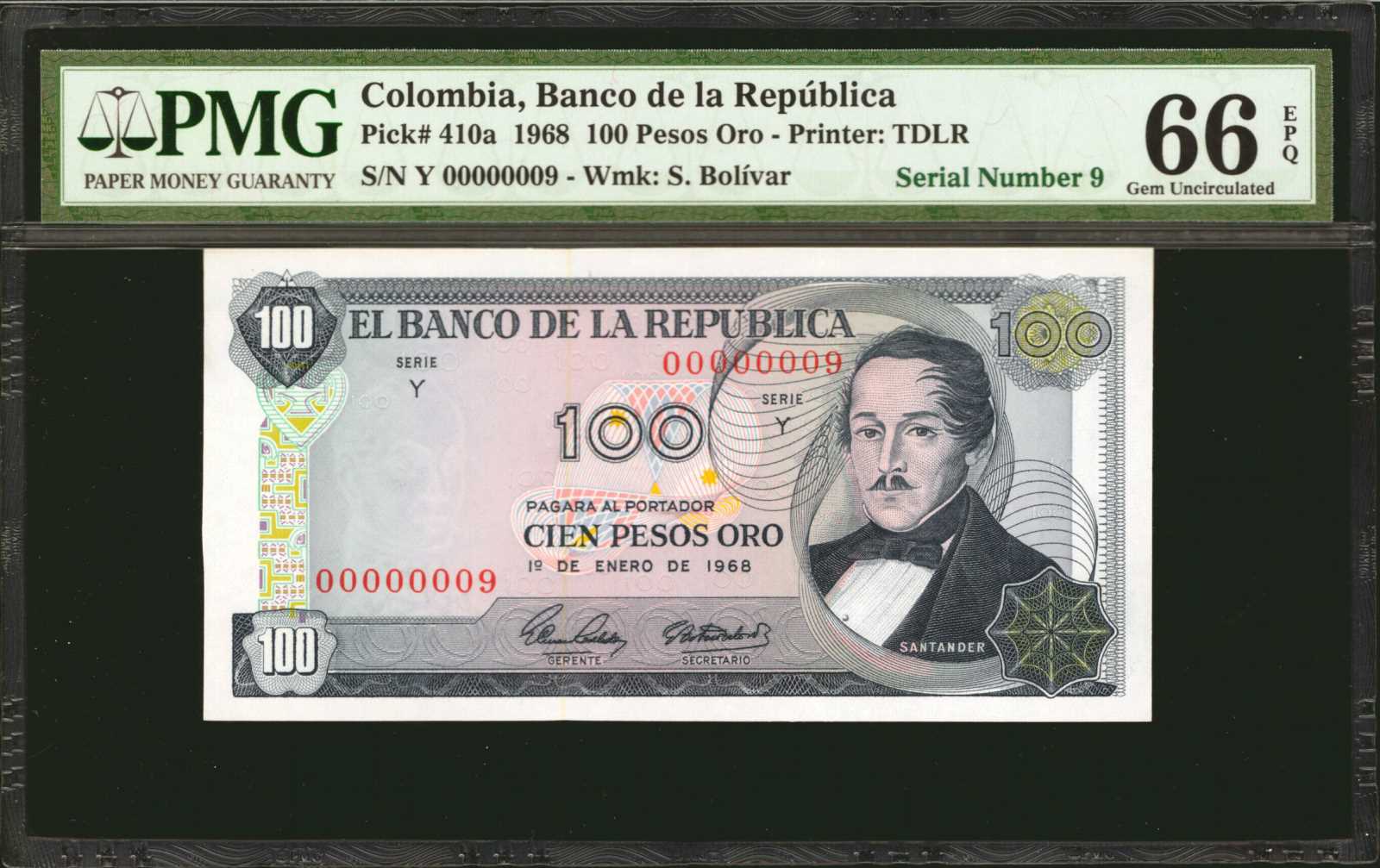 image for: Colombia  100 pesos oro(B955ds2)