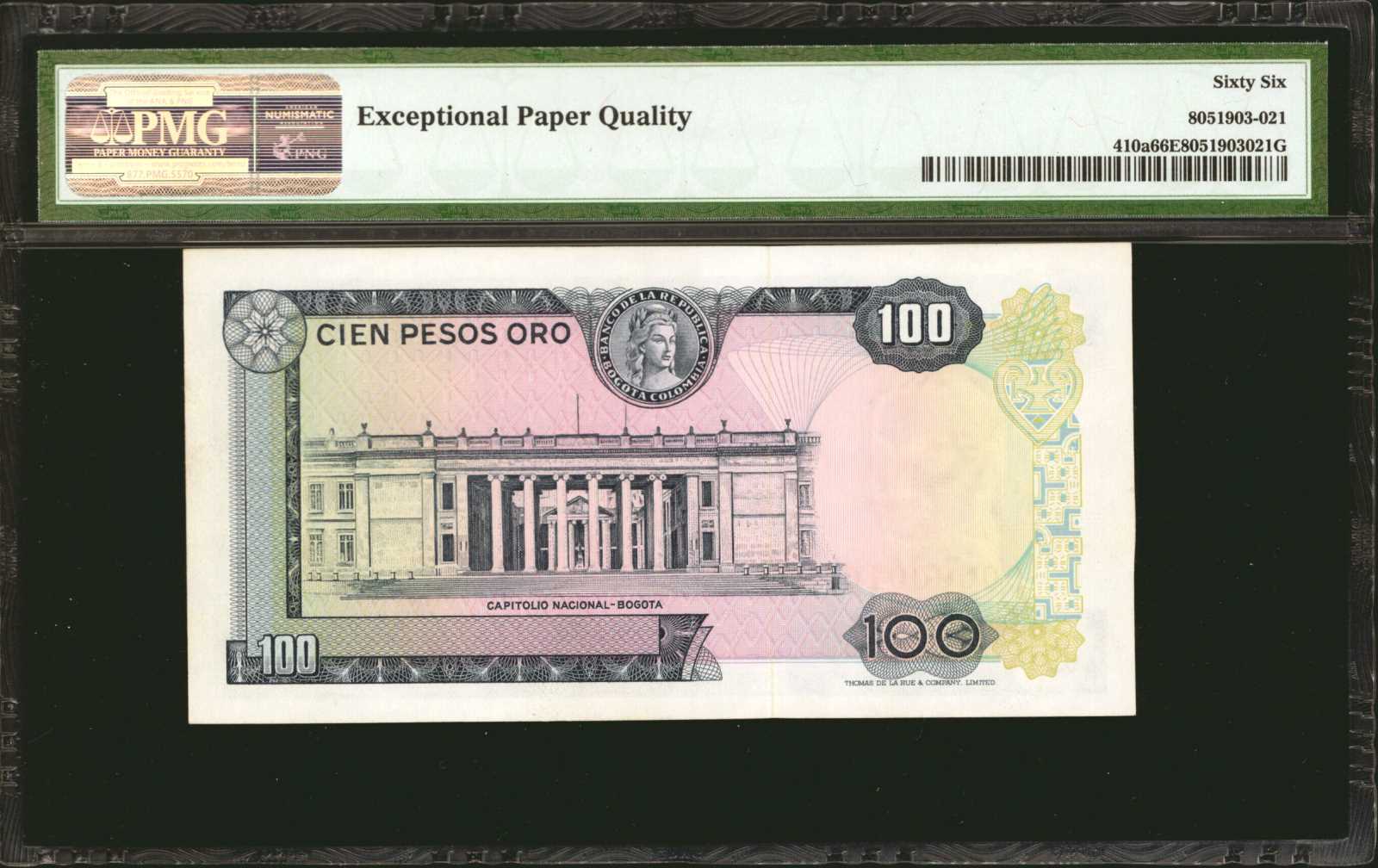 image for: Colombia  100 pesos oro(B955c)
