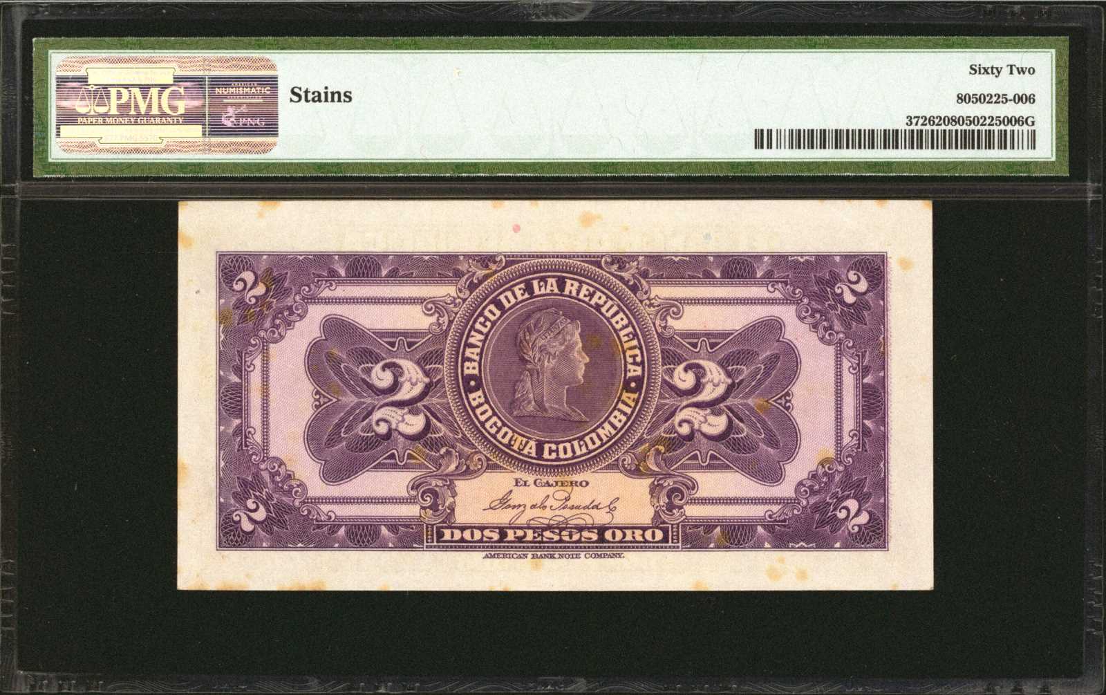image for: Colombia  2 pesos oro(B913a)