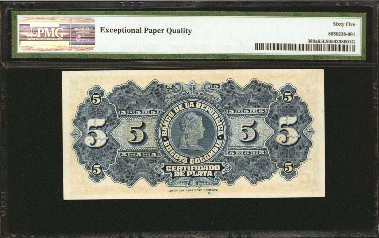 image for: Colombia  5 pesos plata(B936ap1)