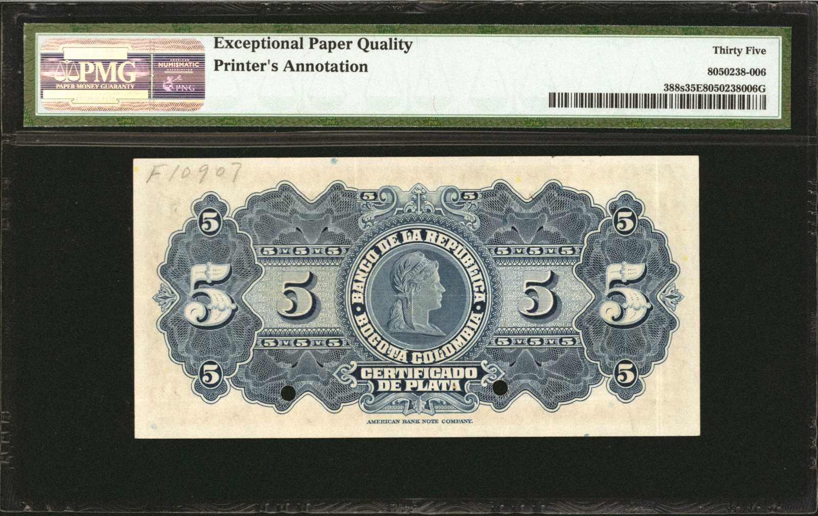 image for: Colombia  5 pesos plata(B936ap2)