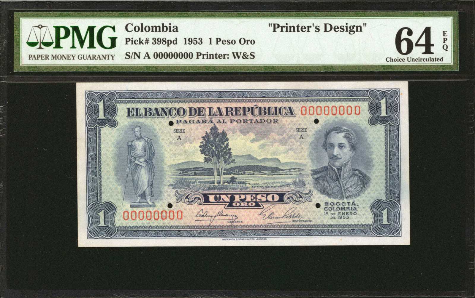 image for: Colombia  1 peso oro(B938at)