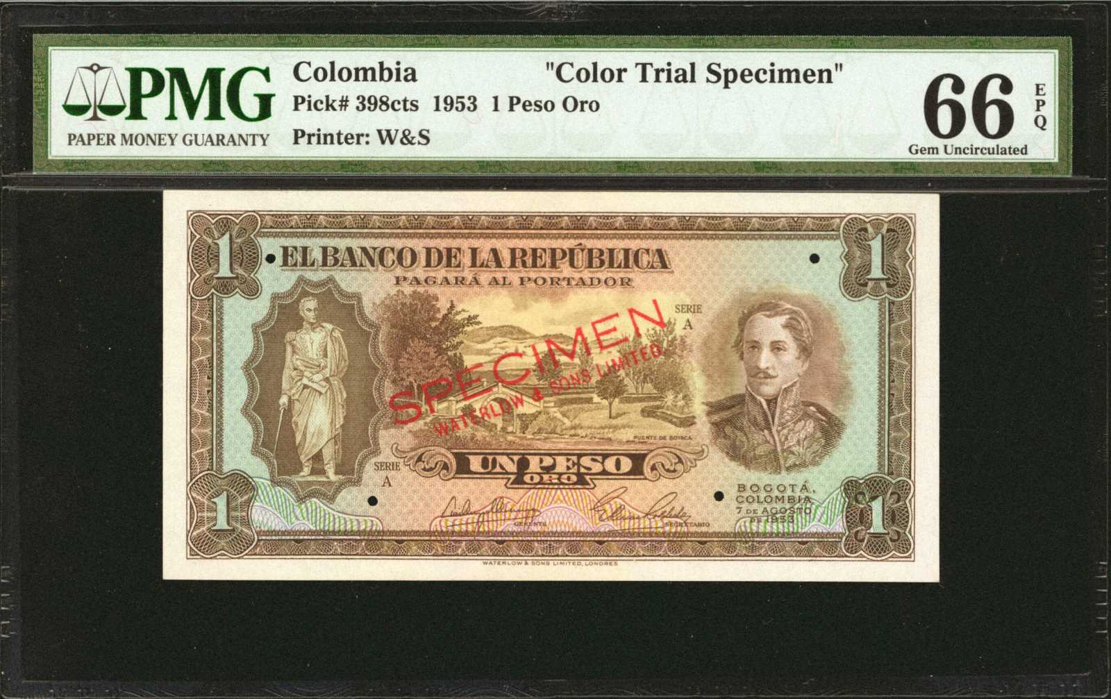 image for: Colombia  1 peso oro(B938a)
