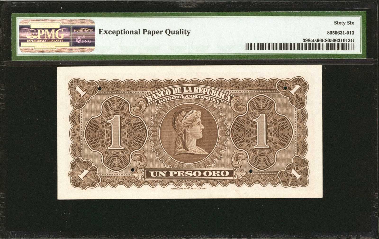 image for: Colombia  1 peso oro(B938a)