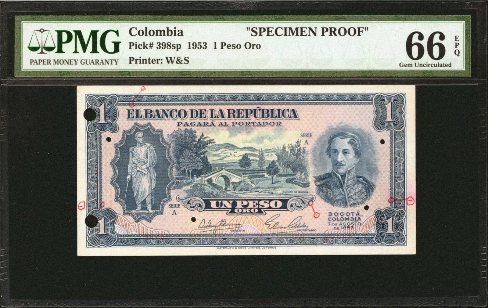 image for: Colombia  1 peso oro(B938at)