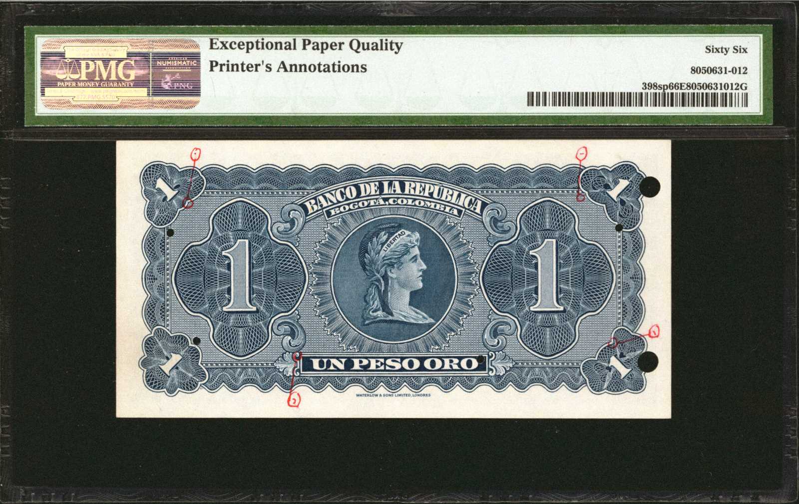 image for: Colombia  1 peso oro(B938at)