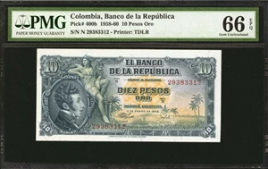 image for: Colombia 10 pesos oro(B941d)