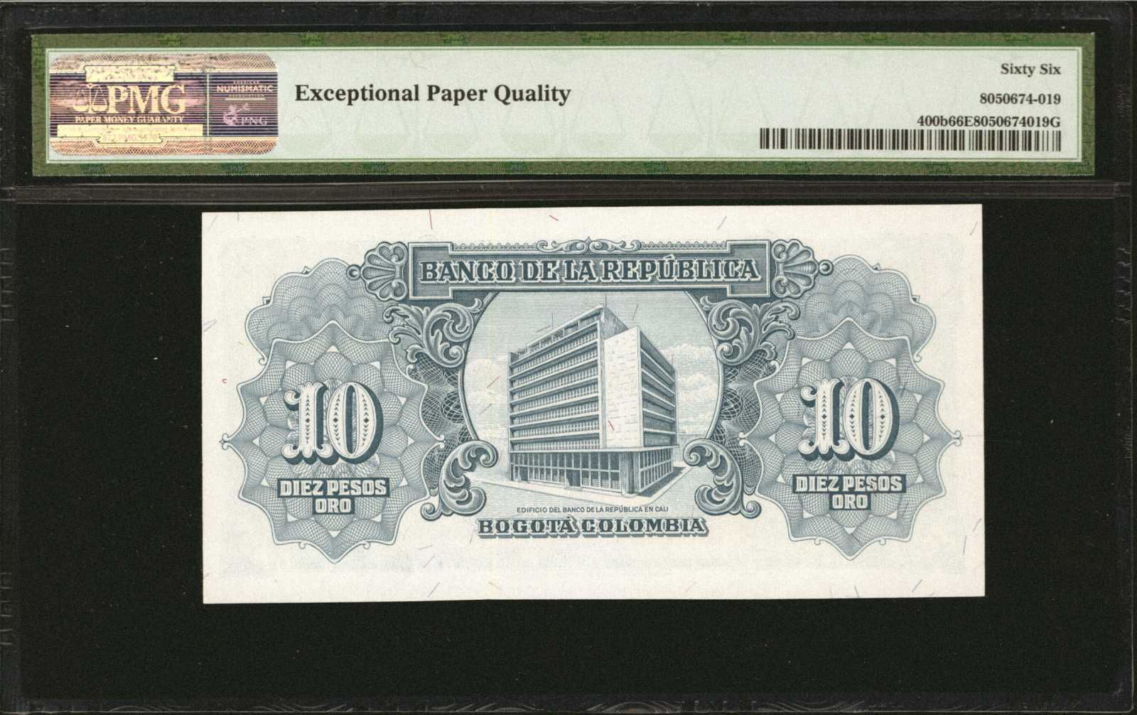 image for: Colombia  10 pesos oro(B941as3)