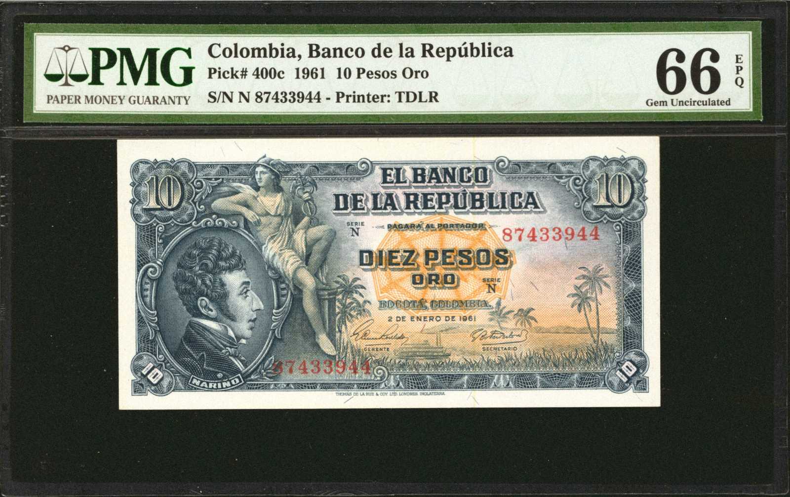 image for: Colombia  10 pesos oro(B941cs1)