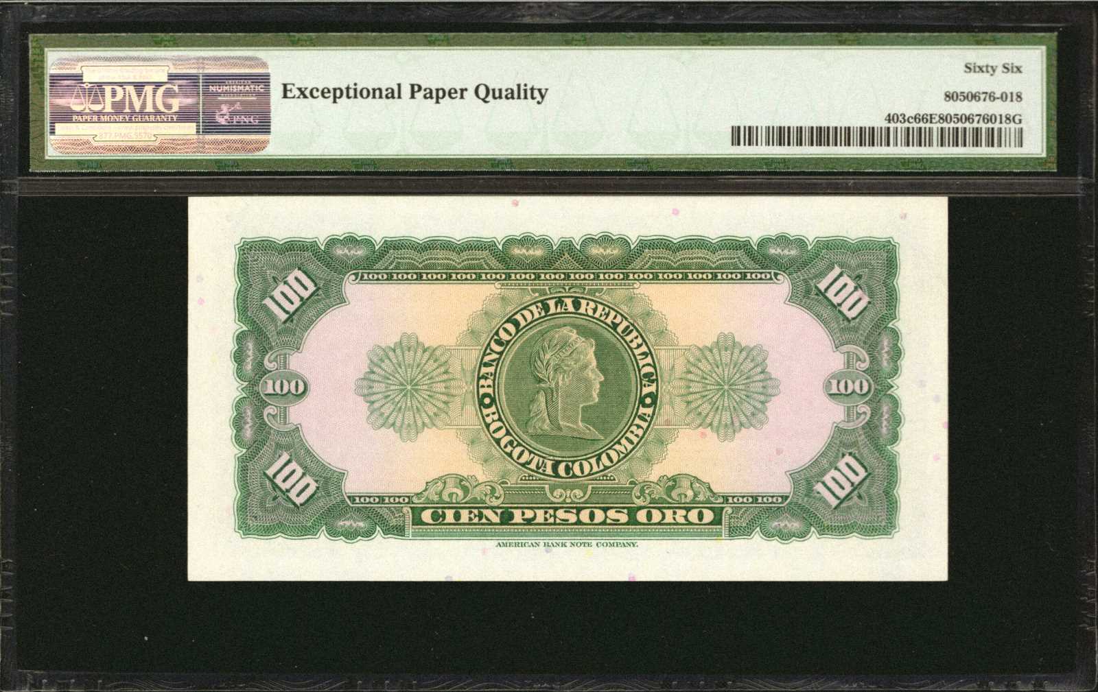 image for: Colombia  100 pesos oro(B944ds)