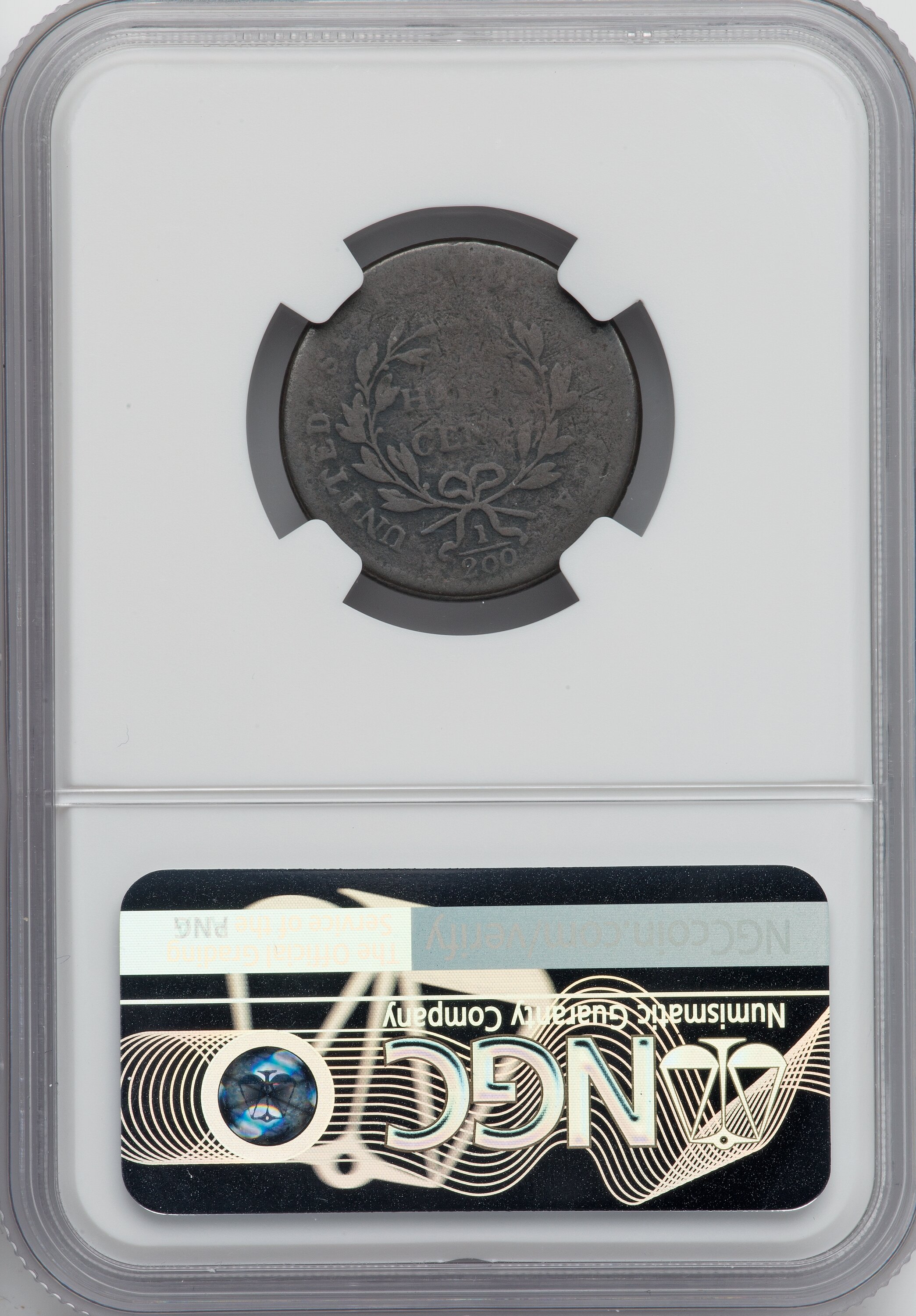 image for: 1797 1/2 C Plain Edge, Low Head, C-3a, B-3c, R.3, AG3 NGC. NGC Census: (2/6). PCGS Population: (0/14). AG3 . Mintage 127,84...
