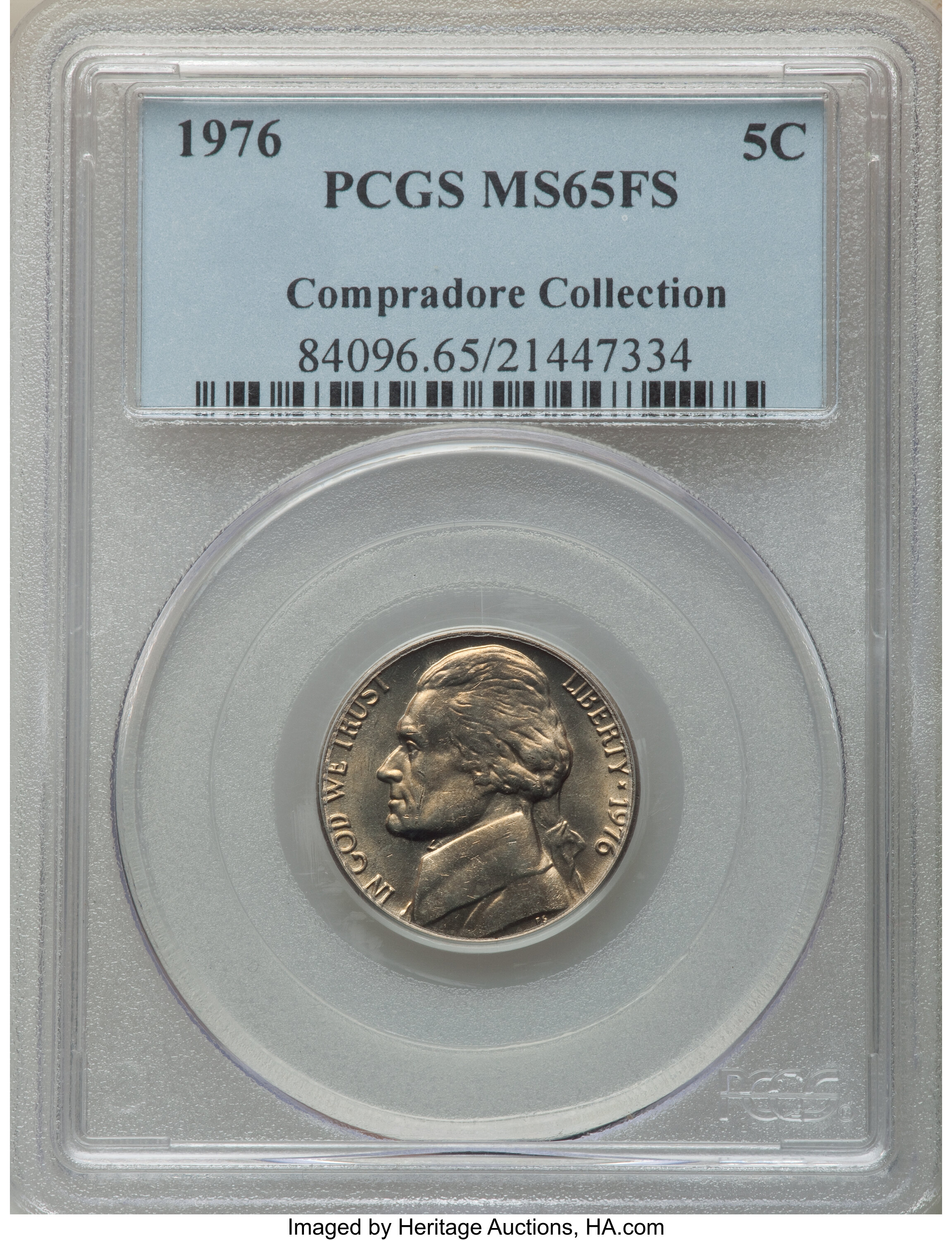 image for: 1976 5C MS65 Full Steps PCGS. Ex: Compradore Collection. PCGS Population: (42/19). NGC Census: (13/10). CDN: $110 Whsle. Bi...