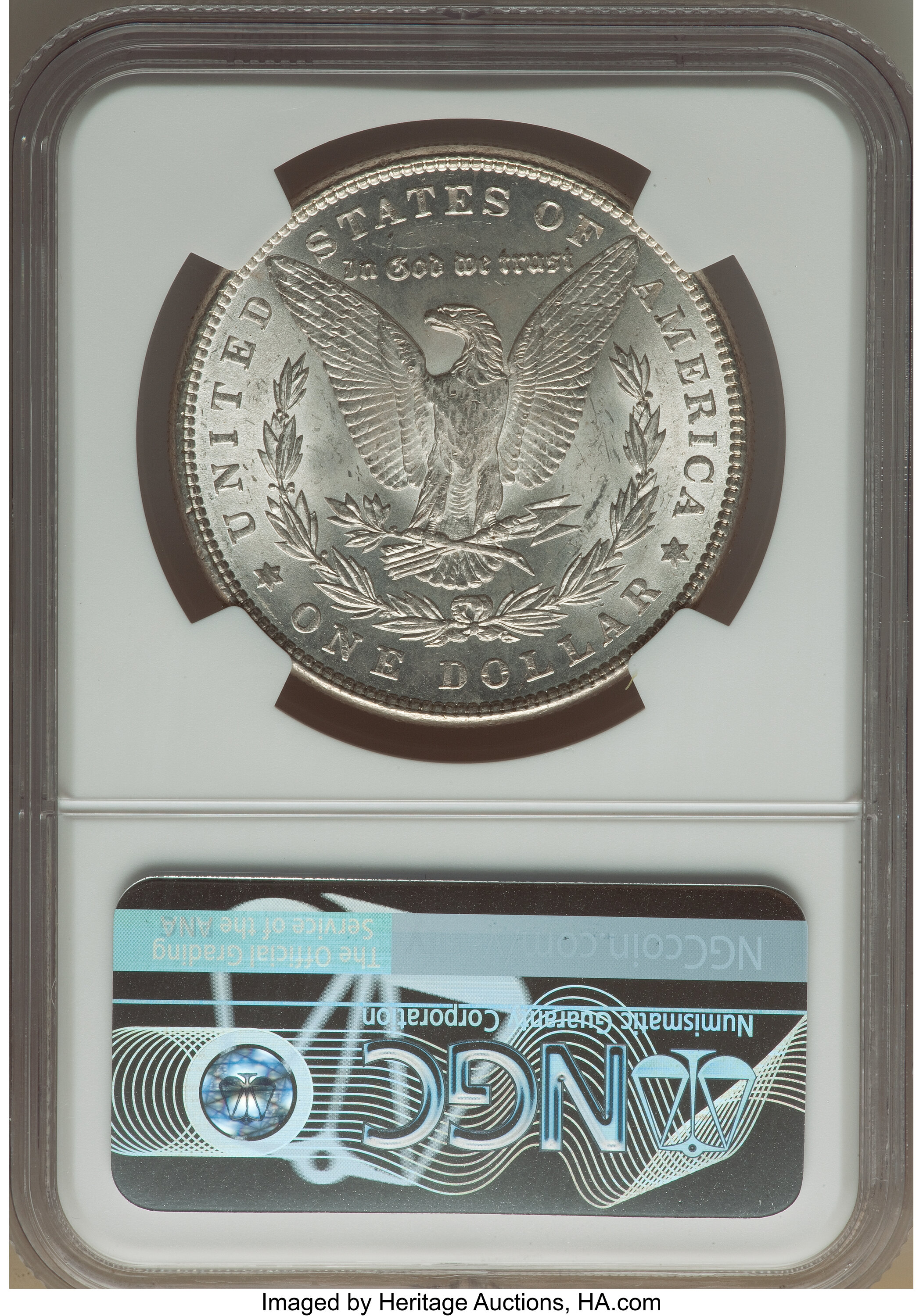 1886 $1  Misplaced Date, 8 Below M, VAM-21 MS61 thumbnail 2