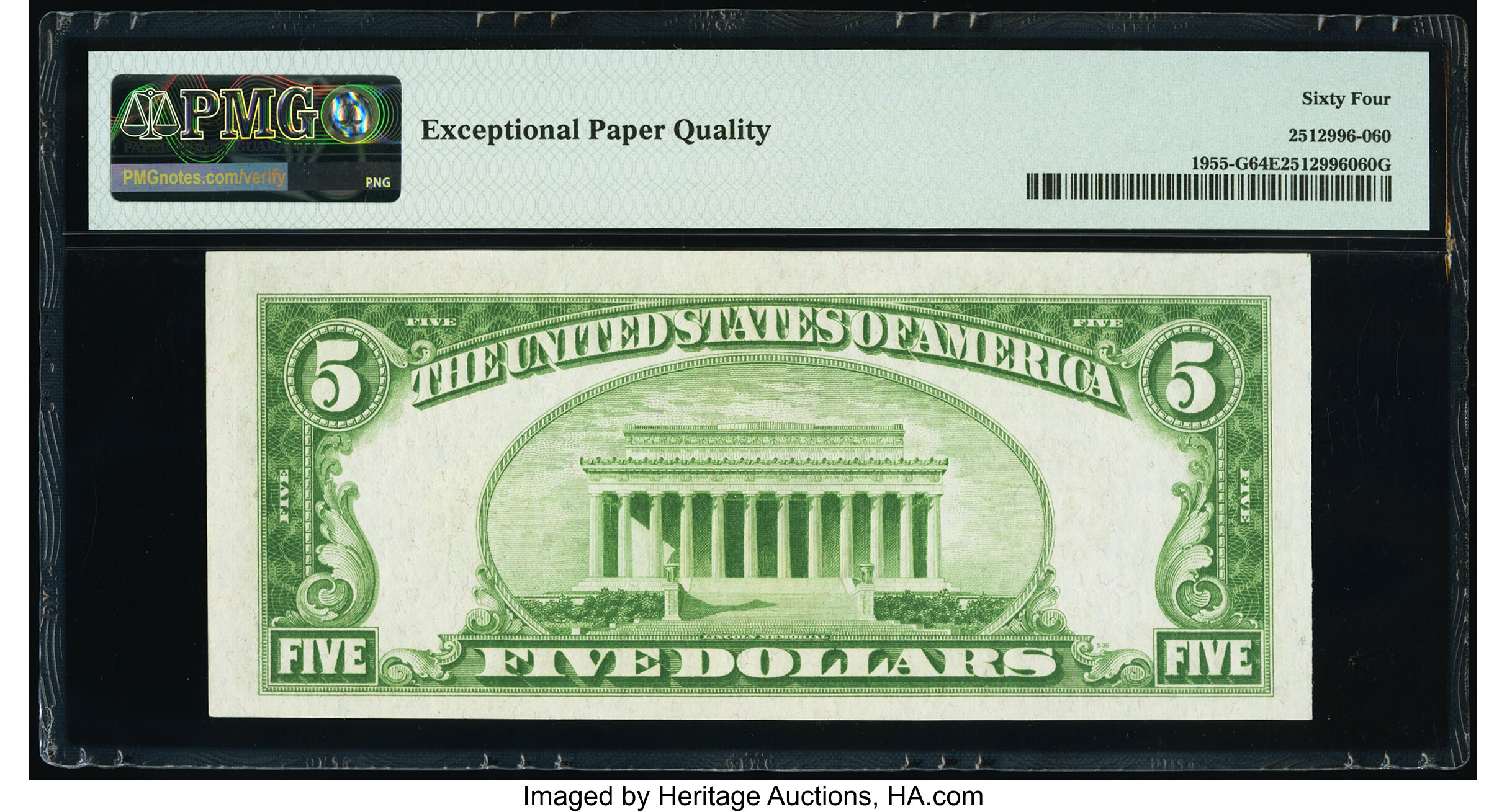 image for: Fr. 1955-G $5 1934 Federal Reserve Note. PMG Choice Uncirculated 64 EPQ....