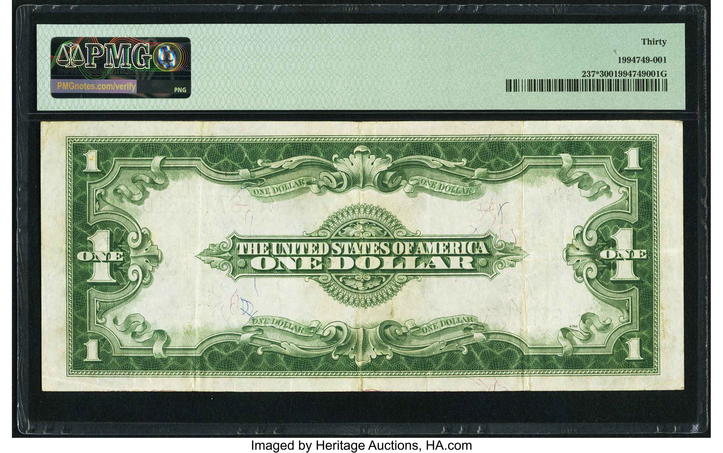 image for: Fr. 237* $1 1923 Silver Certificate Star PMG Very Fine 30....