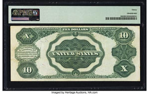 image for: Fr. 300 $10 1891 Silver Certificate PMG Very Fine 30....