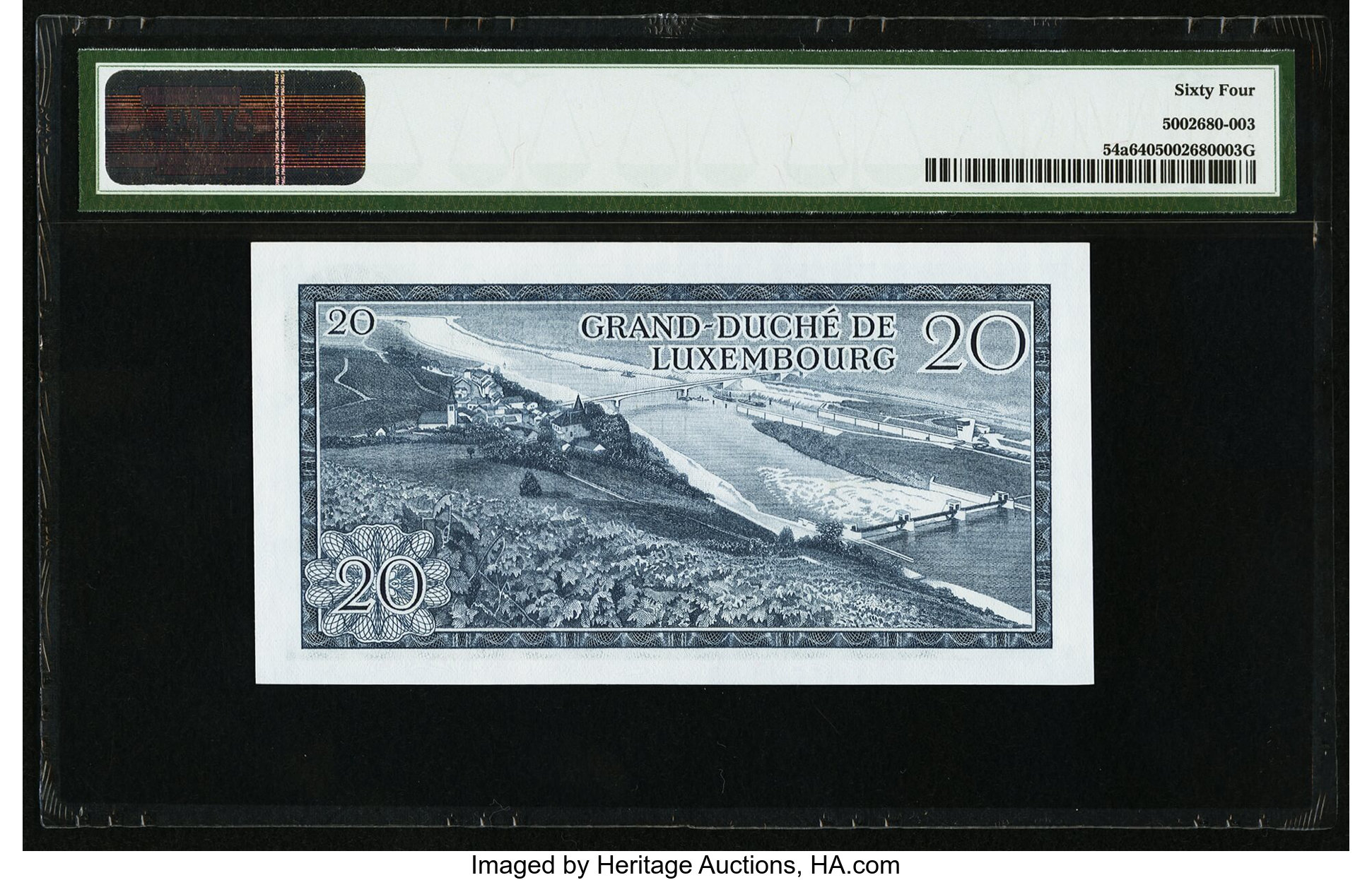 image for: Luxembourg  20 francs (B339a)
