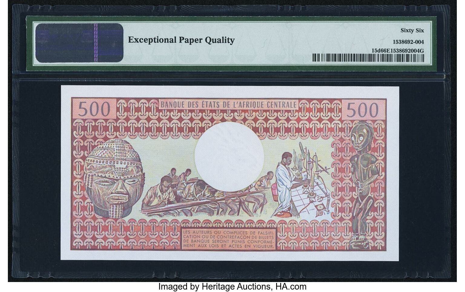 image for: Cameroon  500 francs(B401f)
