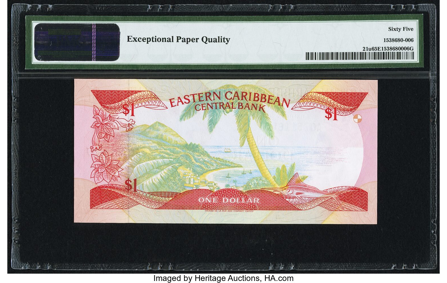 image for: East Caribbean States  1 dollar (B205u1)