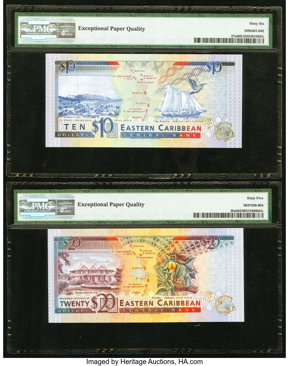 image for: East Caribbean States  20 dollars (B212v)