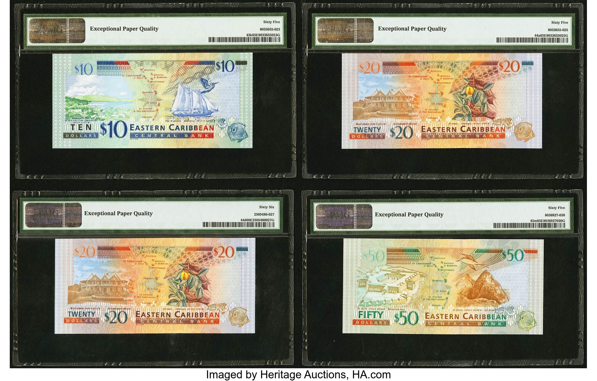 image for: East Caribbean States  20 dollars (B228v)