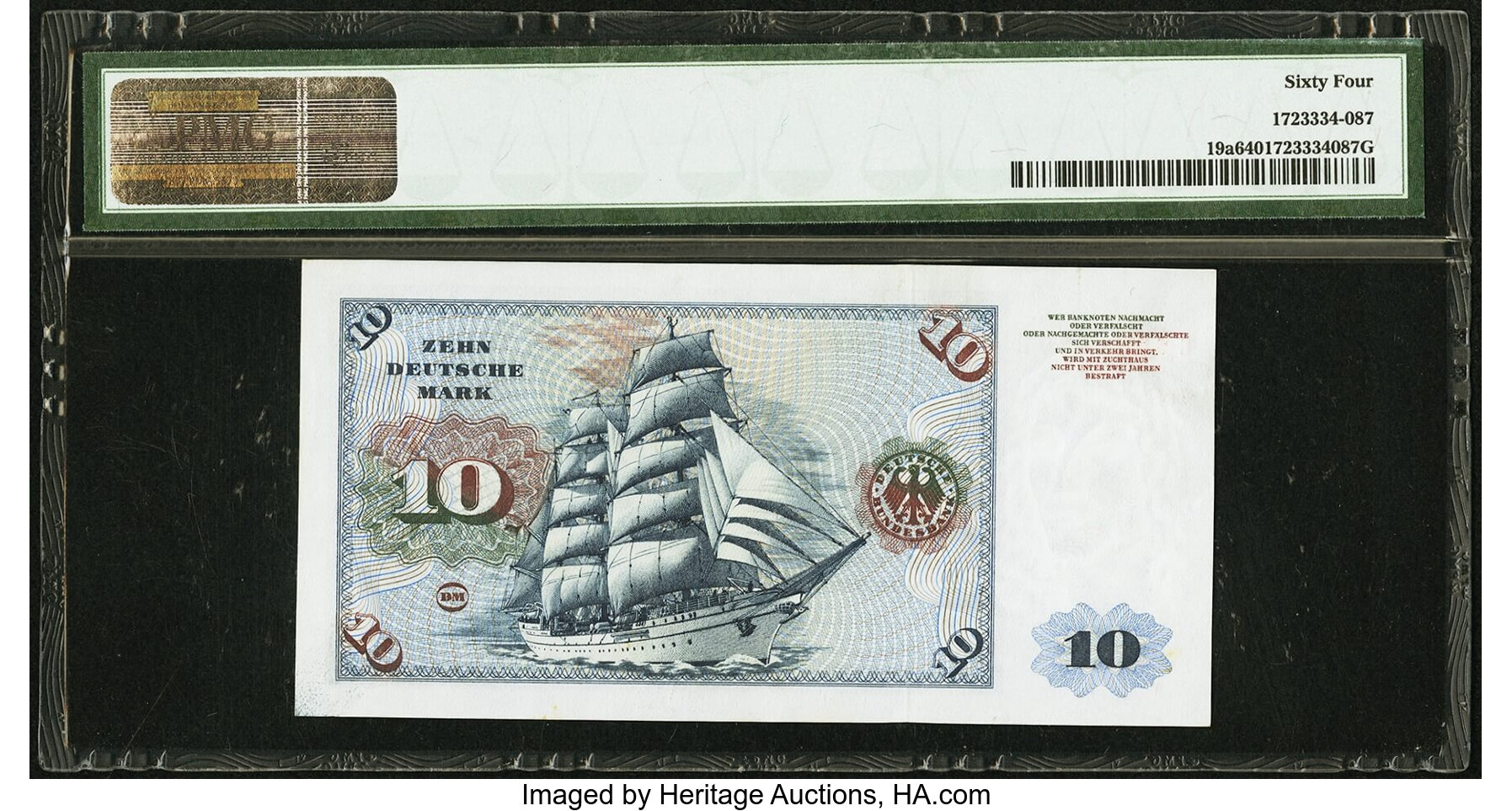 image for: Germany, Federal Republic of  10 deutsche mark (B202as)