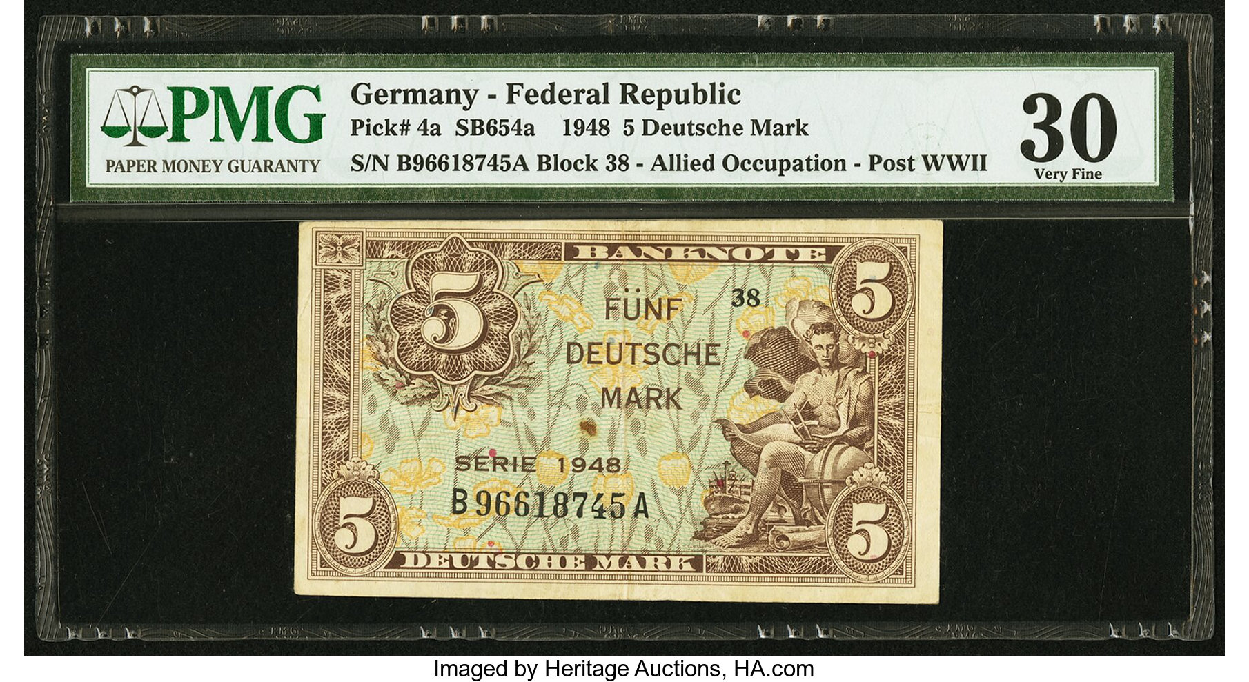 image for: Germany, Federal Republic of  5 deutsche mark (B104b)