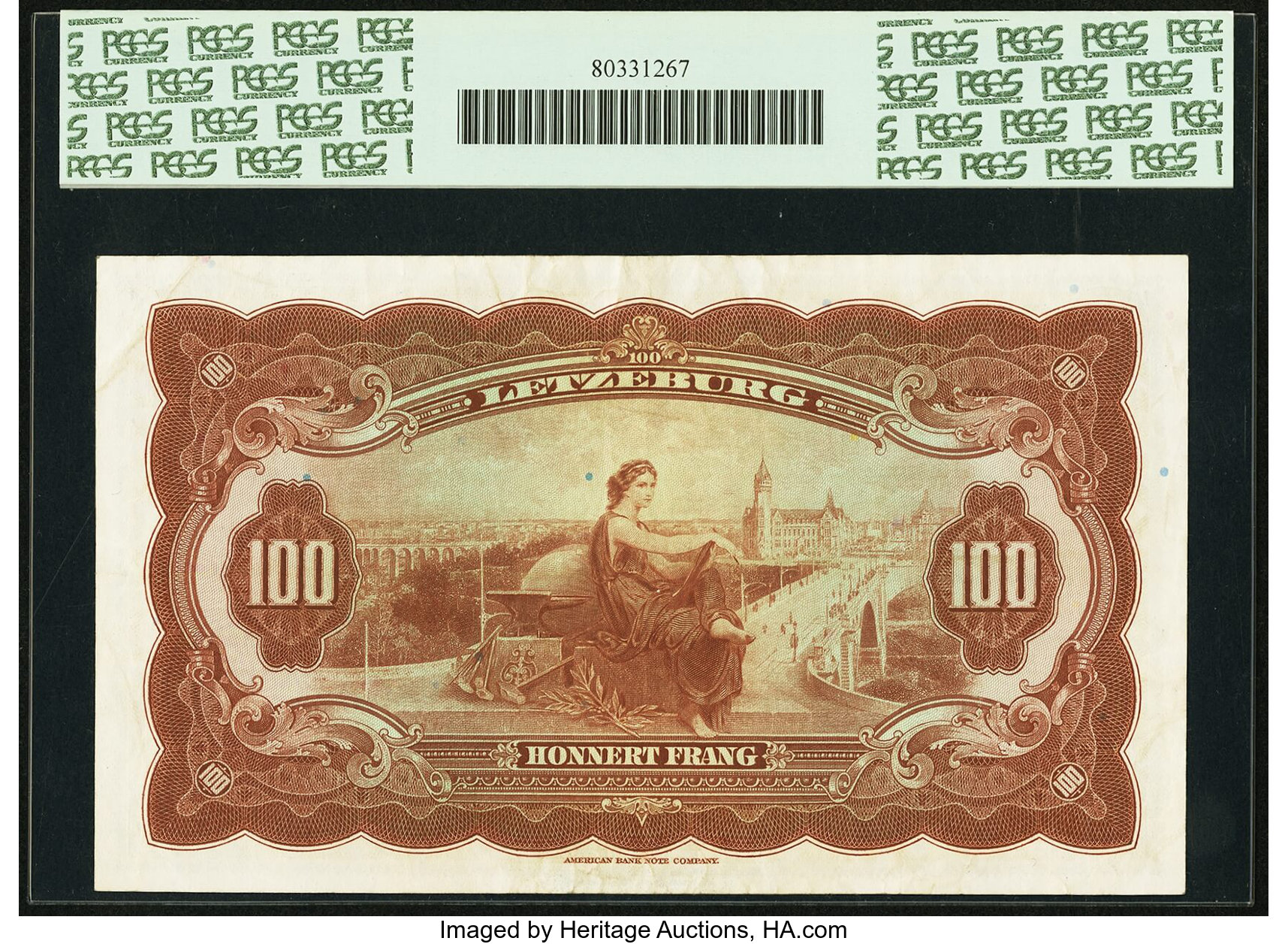 image for: Luxembourg  100 francs / frang (B330as1)