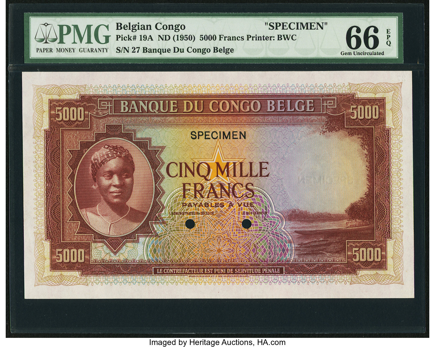 image for: Belgian Congo  1,000 francs(B222t)
