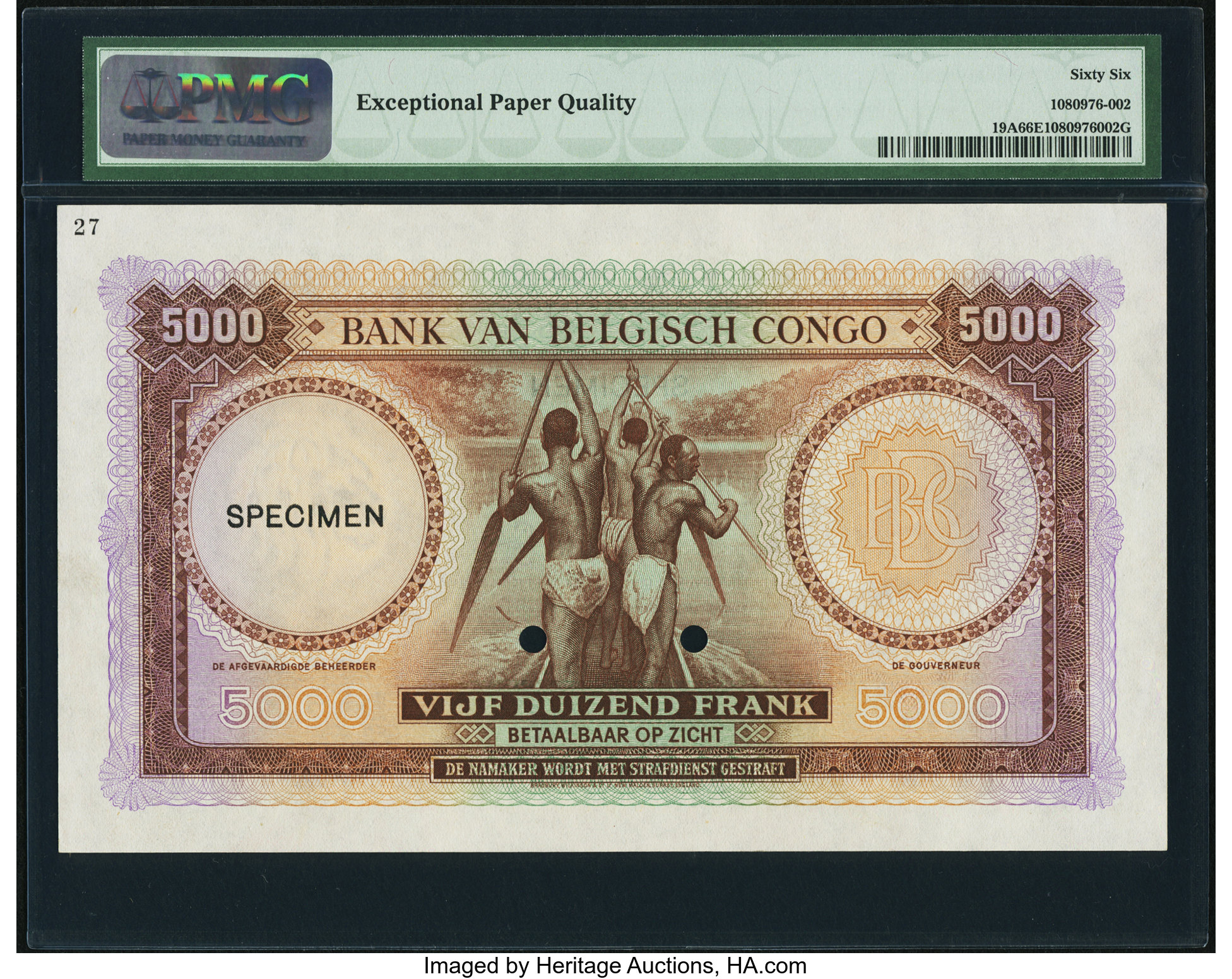 image for: Belgian Congo  1,000 francs(B222b)