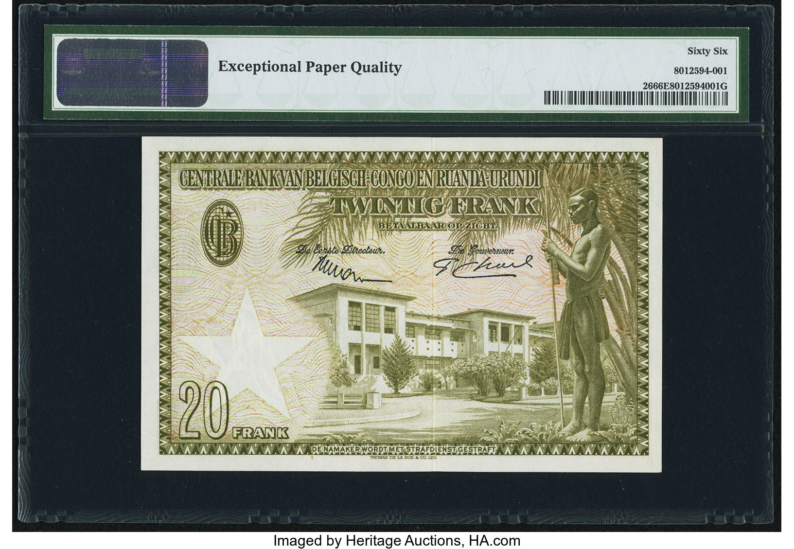 image for: Belgian Congo  20 francs(B306as2)