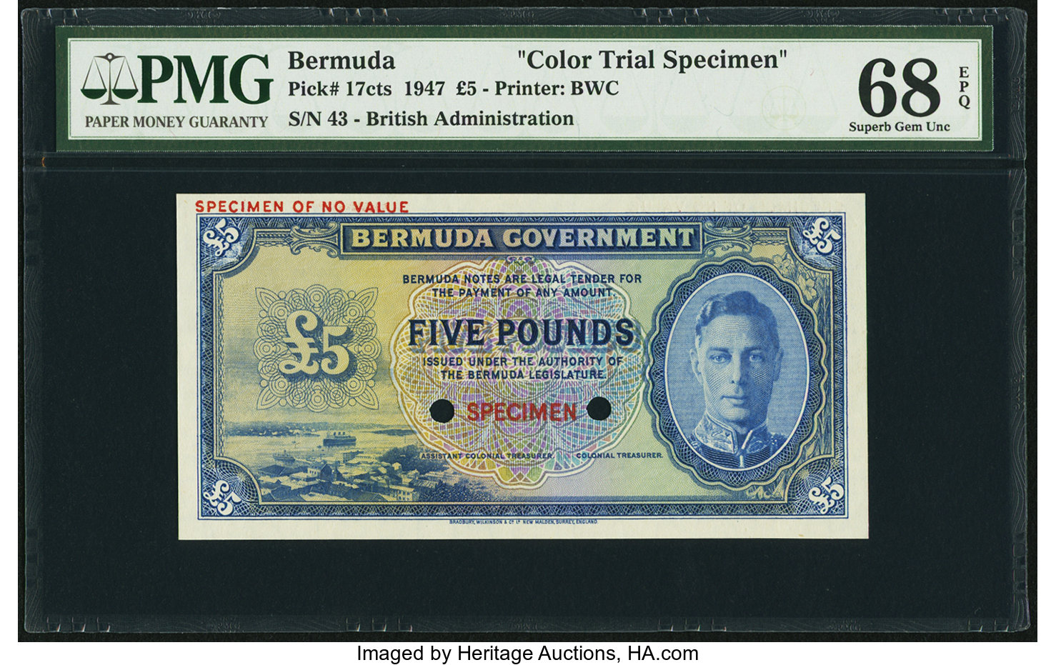 image for: Bermuda  5 pounds(B118as)