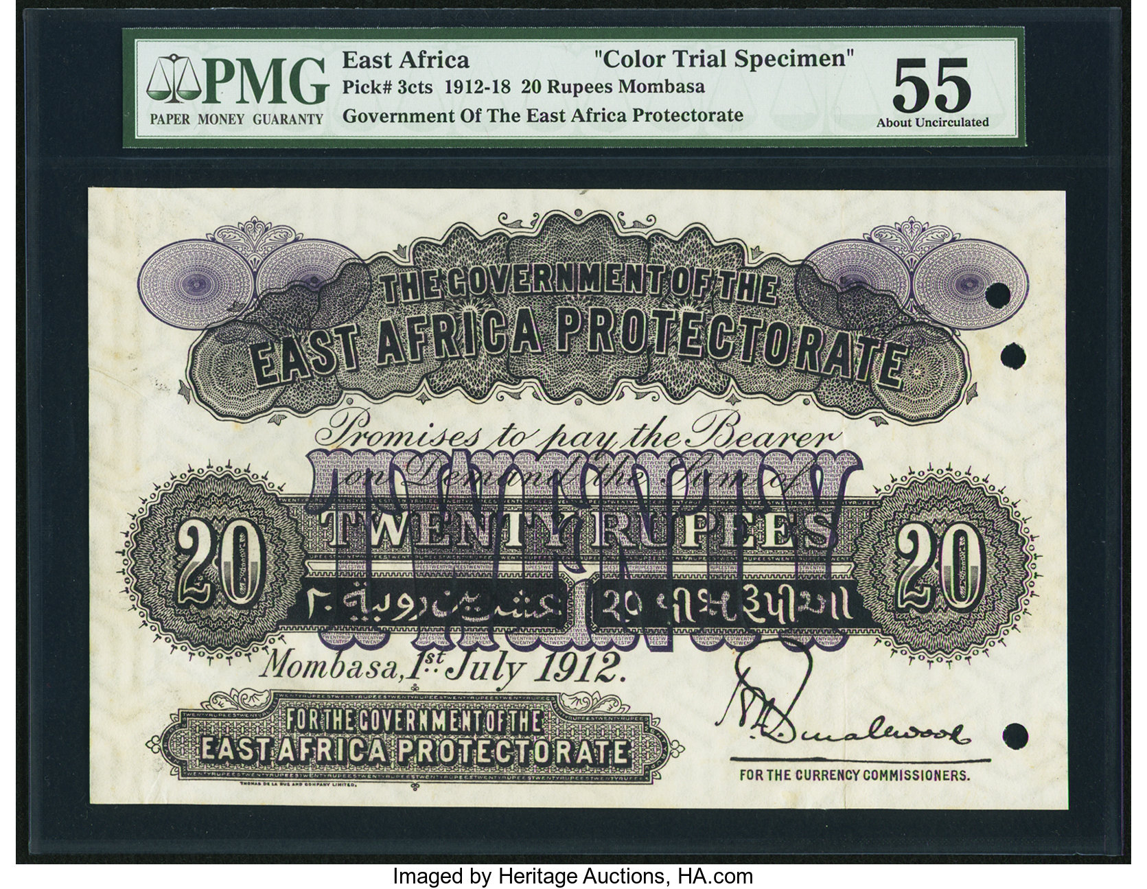 image for: East Africa  20 rupees (B103b)