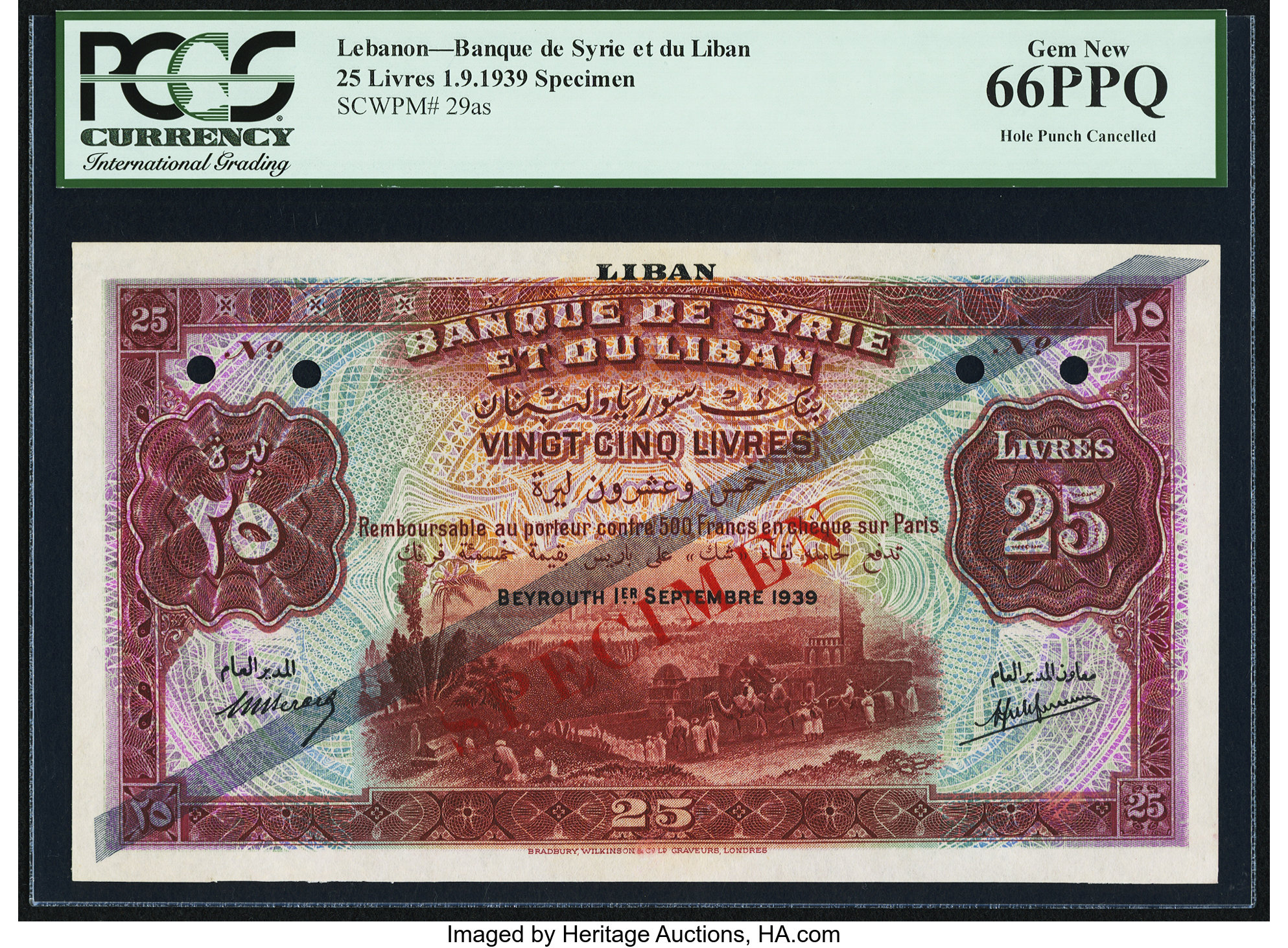 【18％OFF】 Syrie de Banque et 25 Lebanon and Syria of Bank Liban du 文房具・ステーショナリー