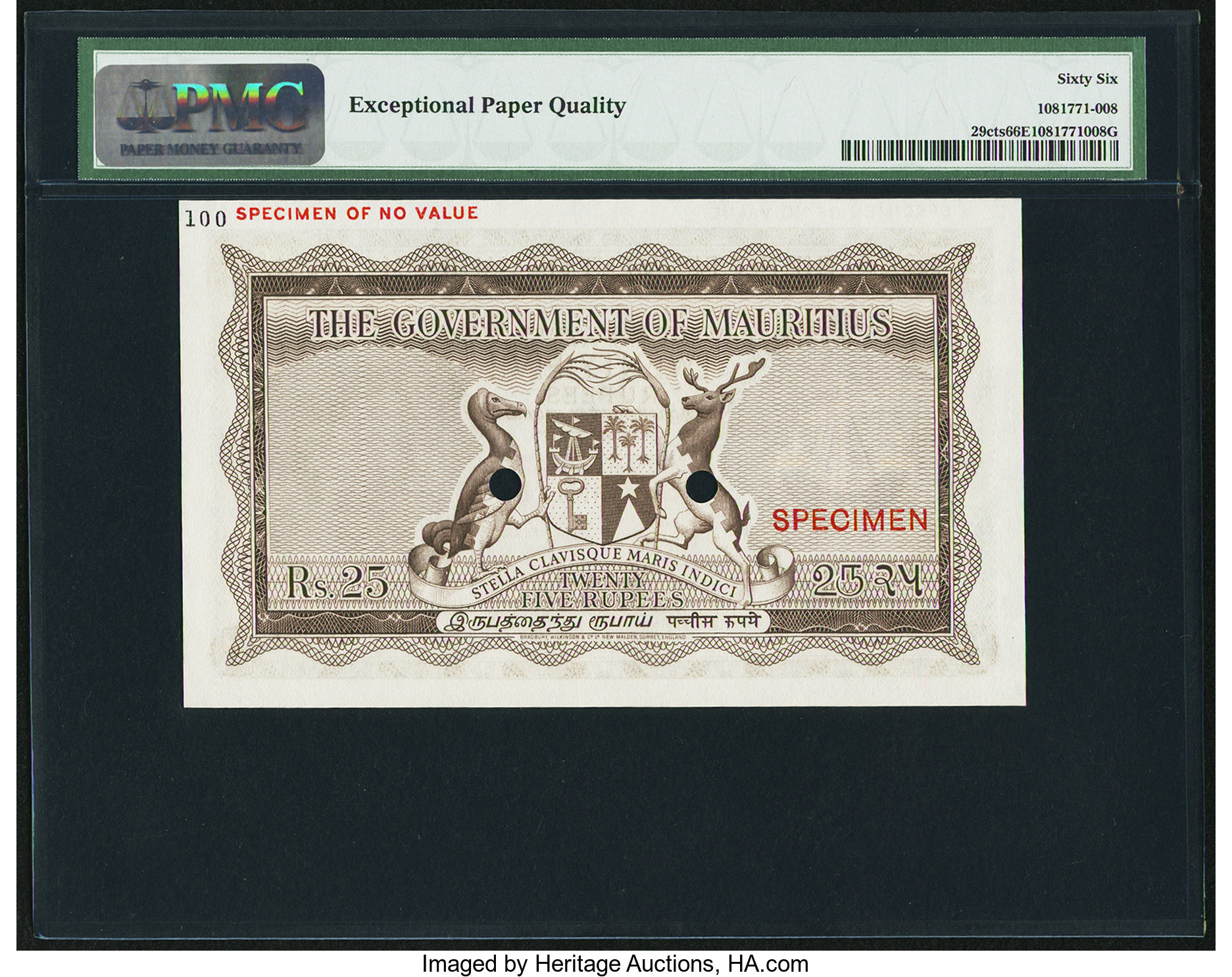 image for: Mauritius  25 rupees (B326a)