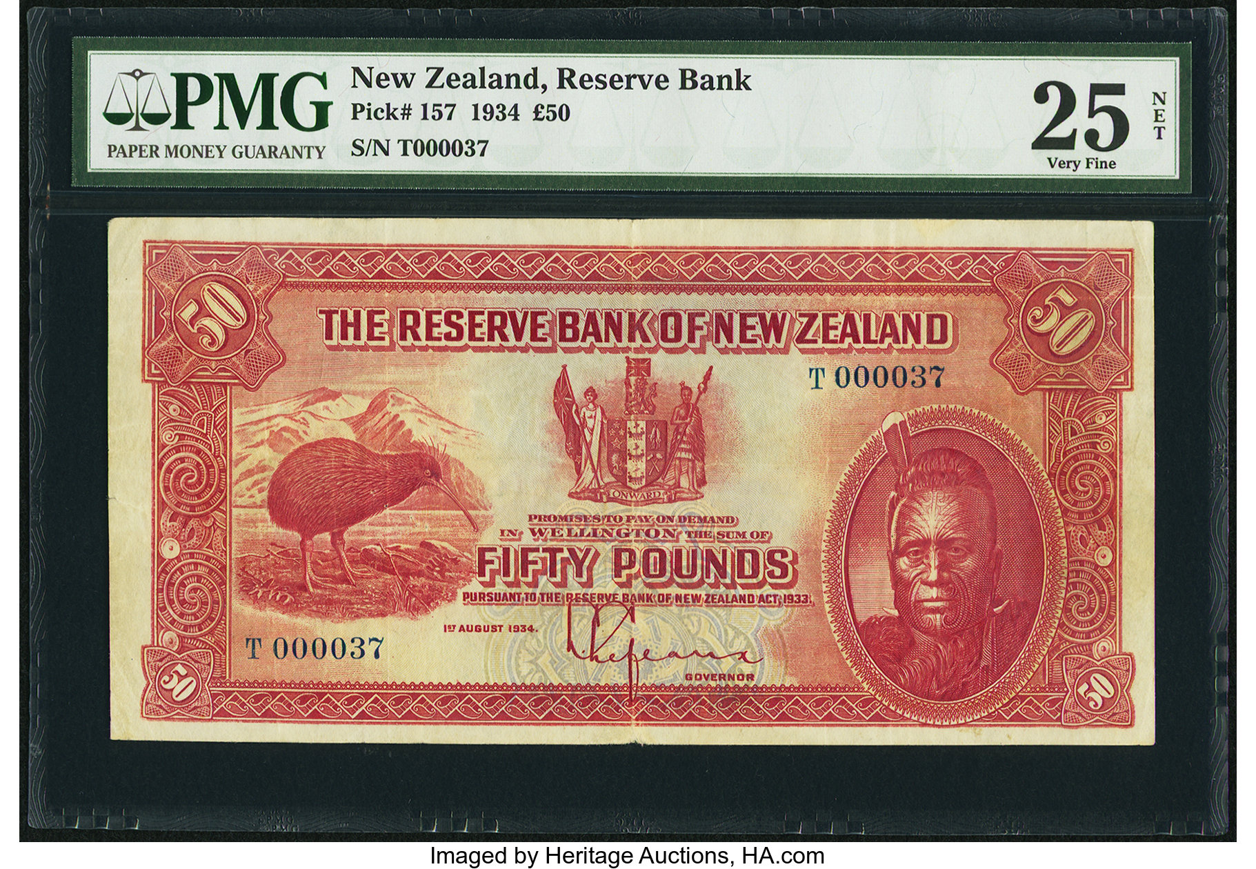 image for: New Zealand  50 pounds (B104a)