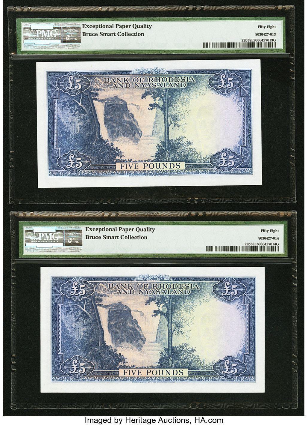image for: Rhodesia and Nyasaland  5 pounds(B103a1as2)
