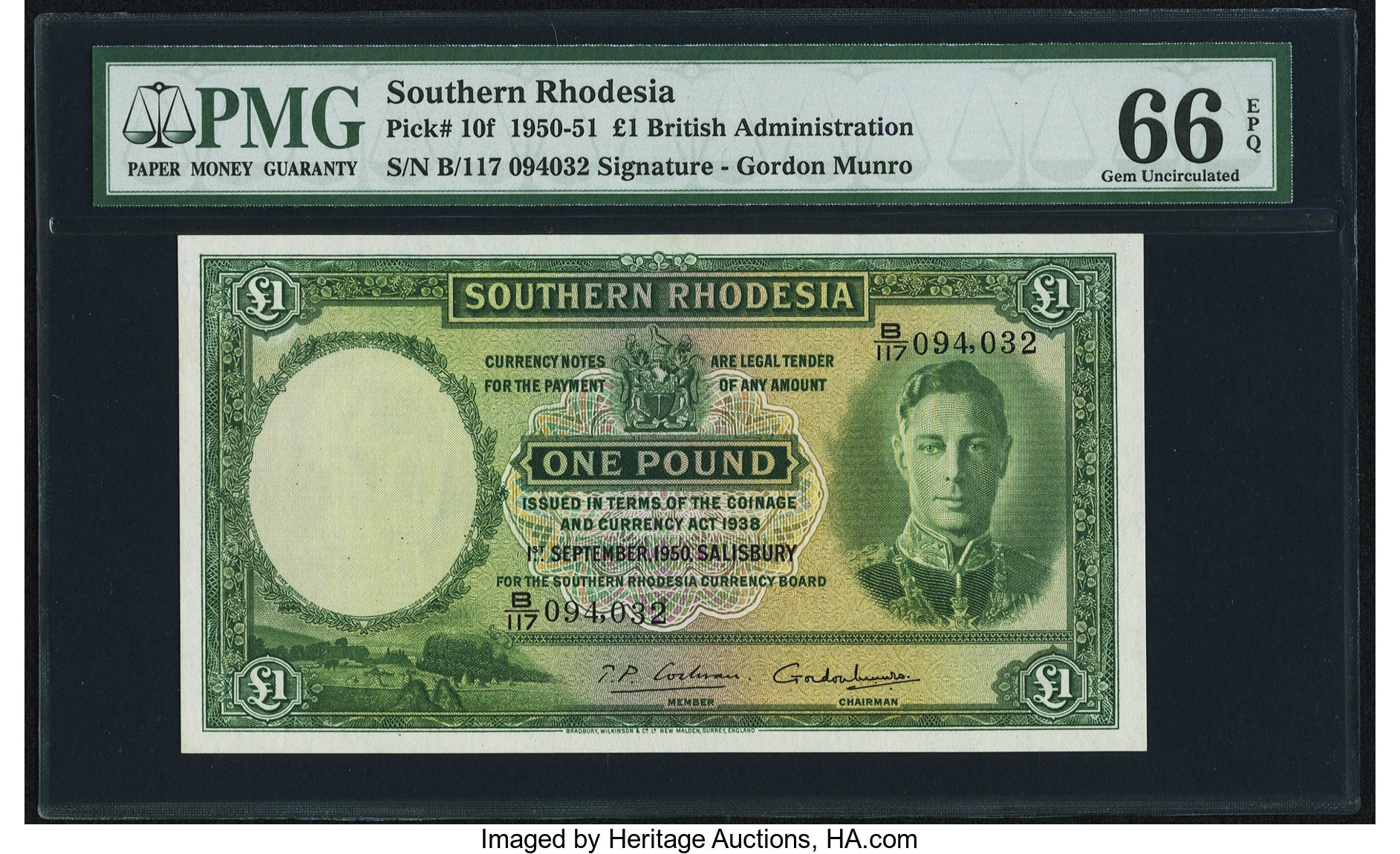 image for: Southern Rhodesia  1 pound (B104j1)