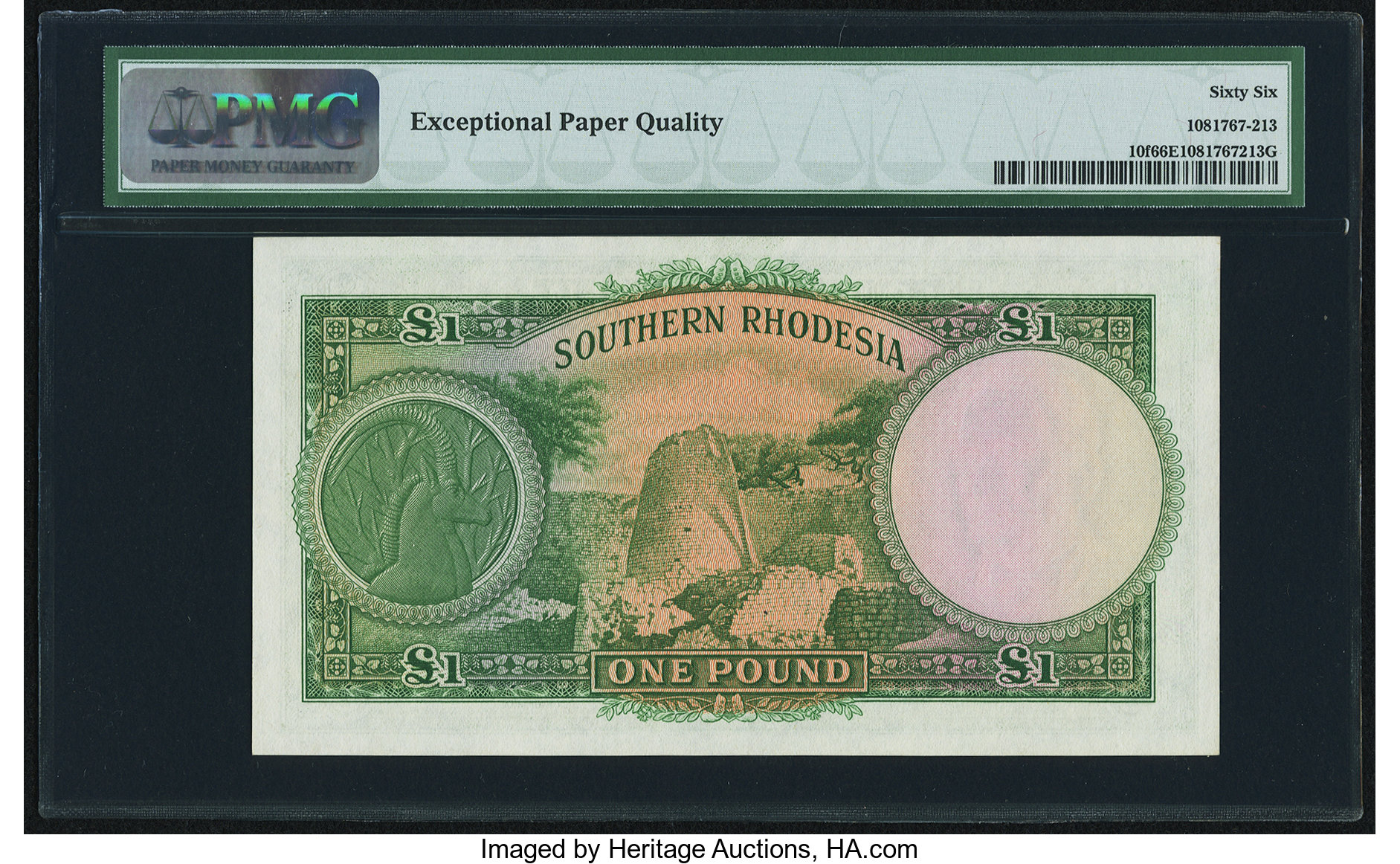 image for: Southern Rhodesia  1 pound (B104c3)