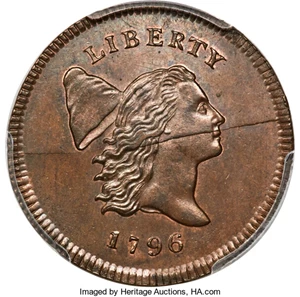 image for: 1796 No Pole 1/2c MS RB (1031)