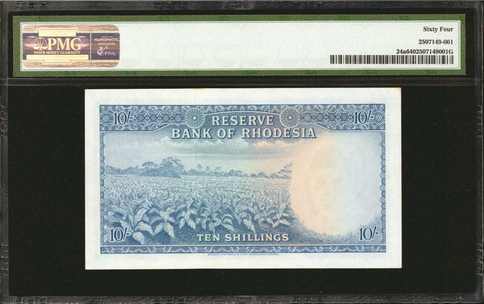 image for: Rhodesia  10 shillings(B101b)