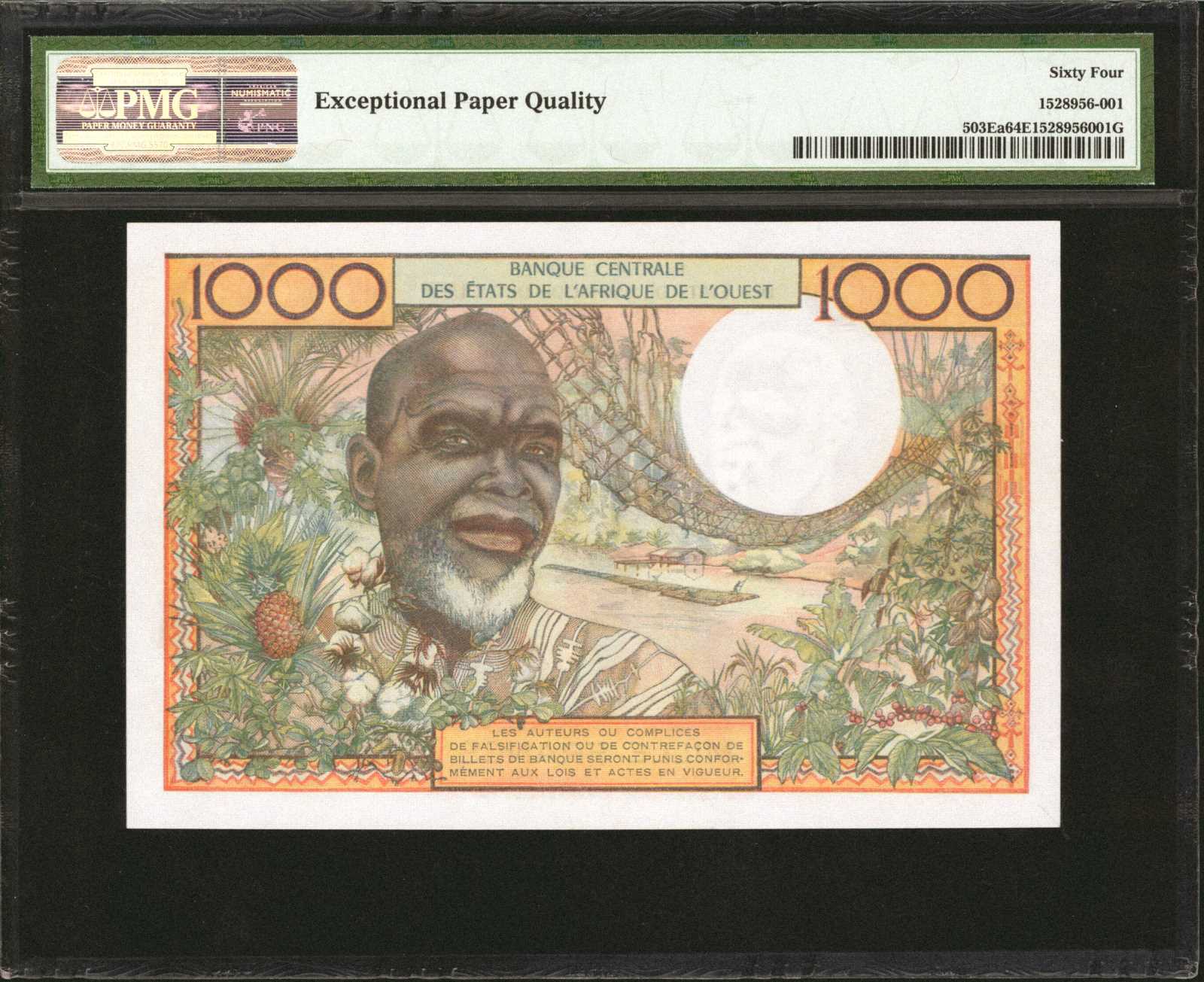 image for: West African States  1,000 francs (B108Eb)