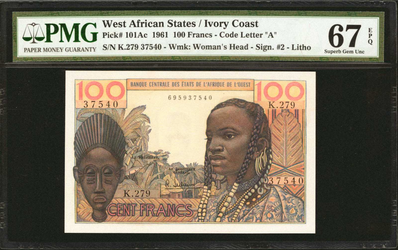 image for: West African States  100 francs (B106Ad)