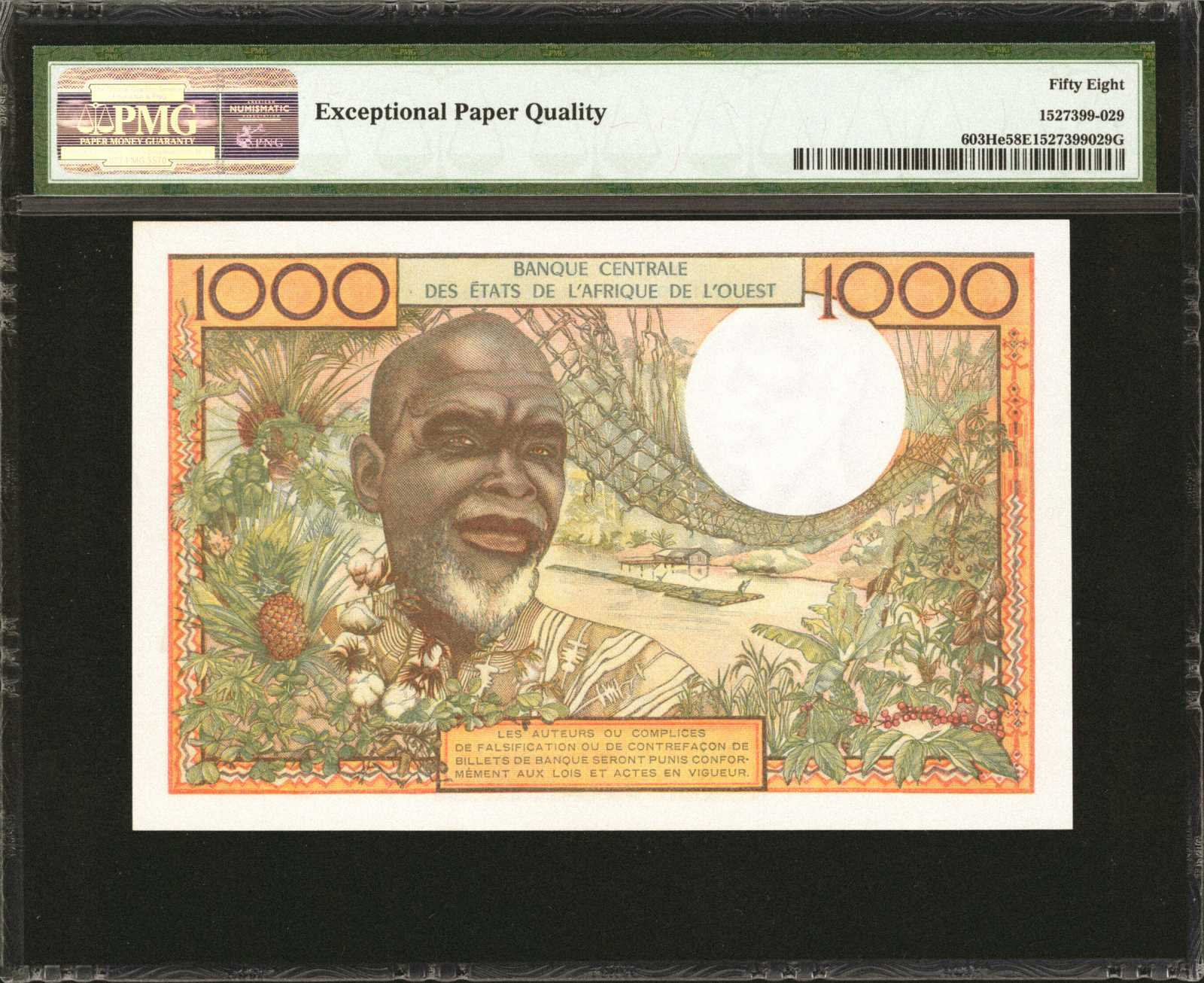 image for: West African States  1,000 francs (B108Hb)
