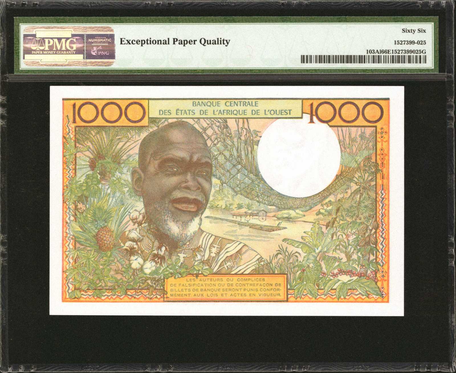 image for: West African States  1,000 francs (B108Ak)