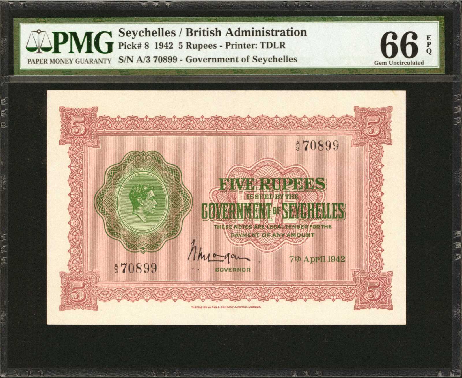 image for: Seychelles  5 rupees(B115as)