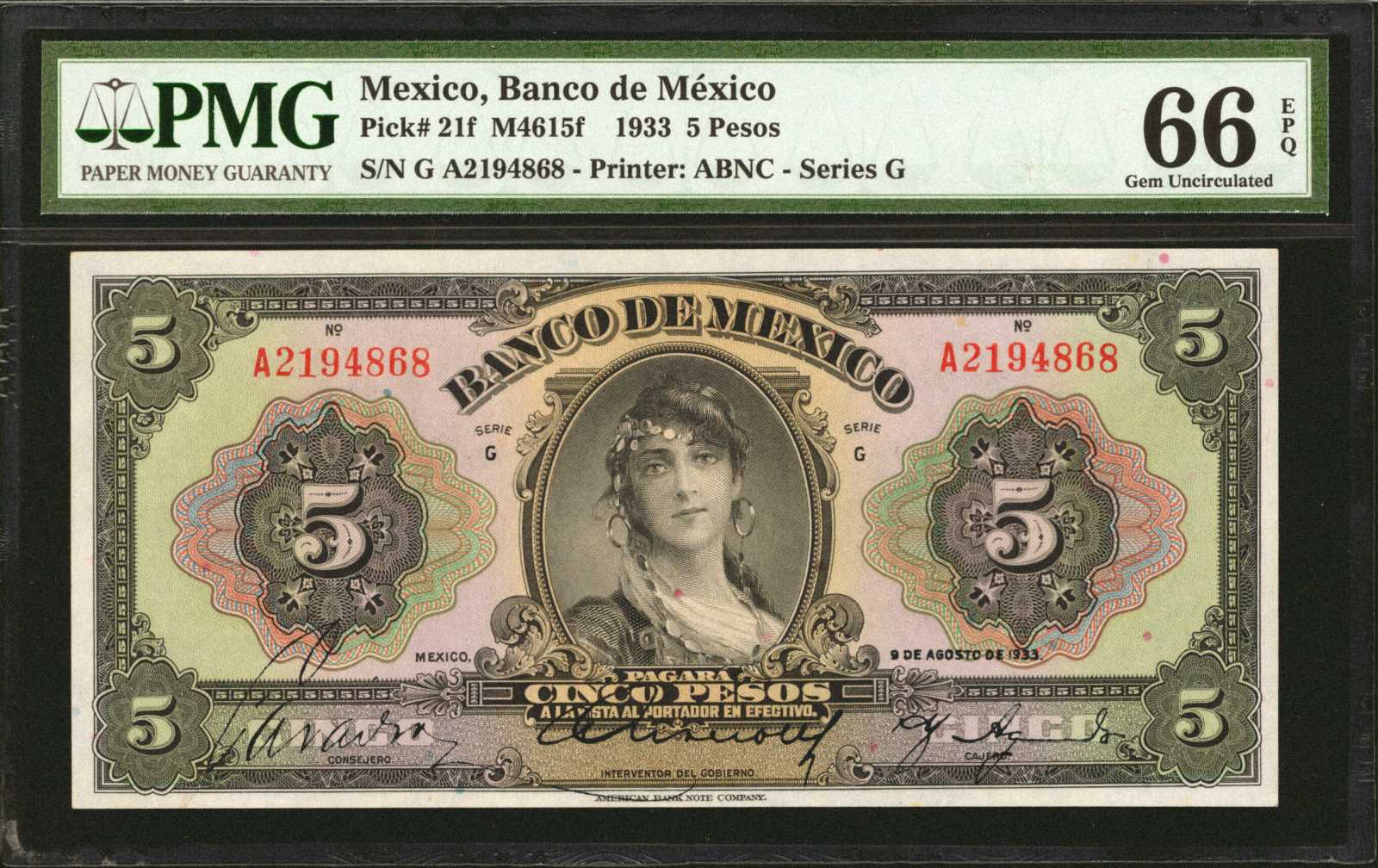 image for: Mexico  5 pesos(B601s)