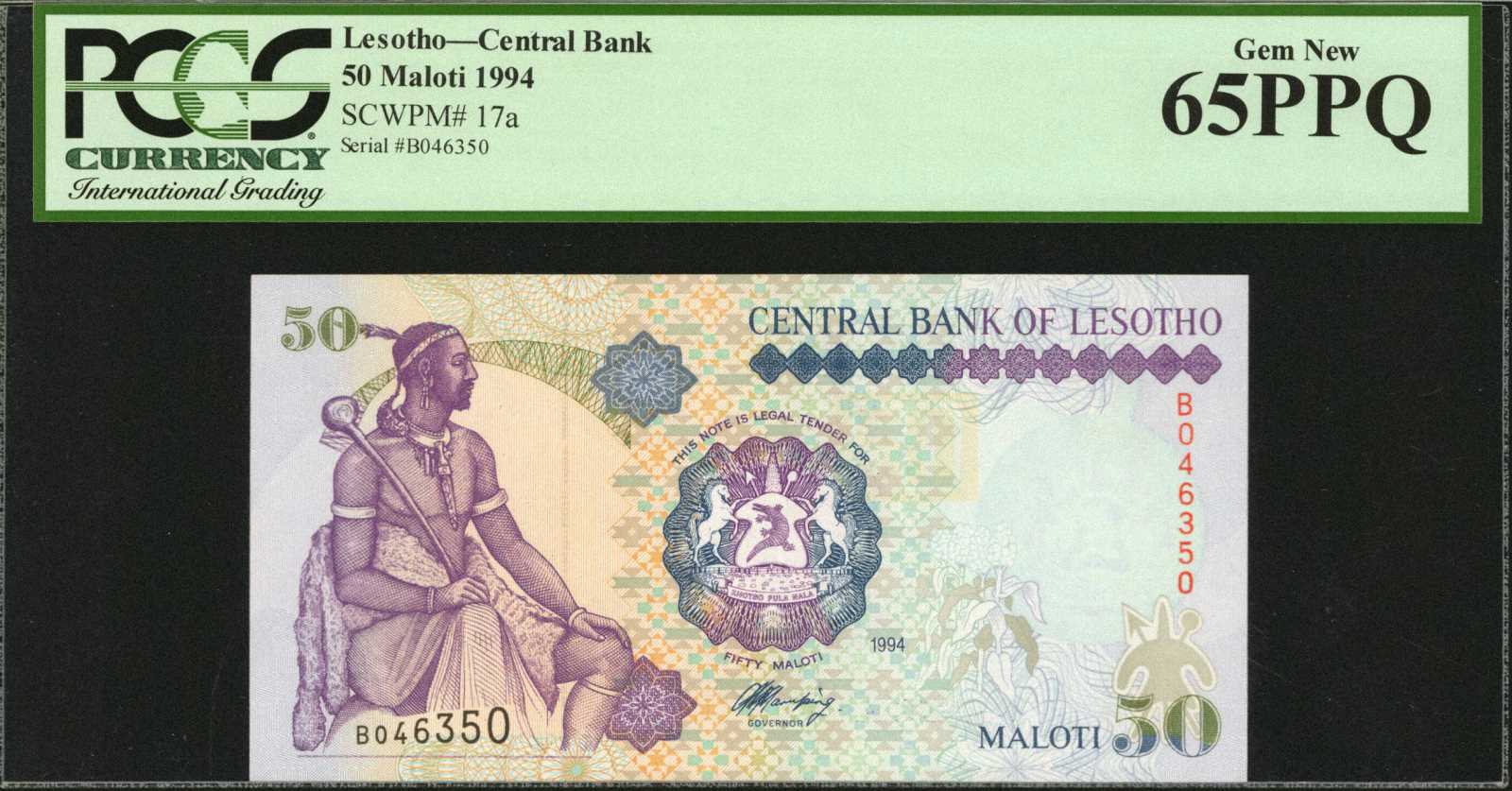 image for: Lesotho  50 maloti (B214a)