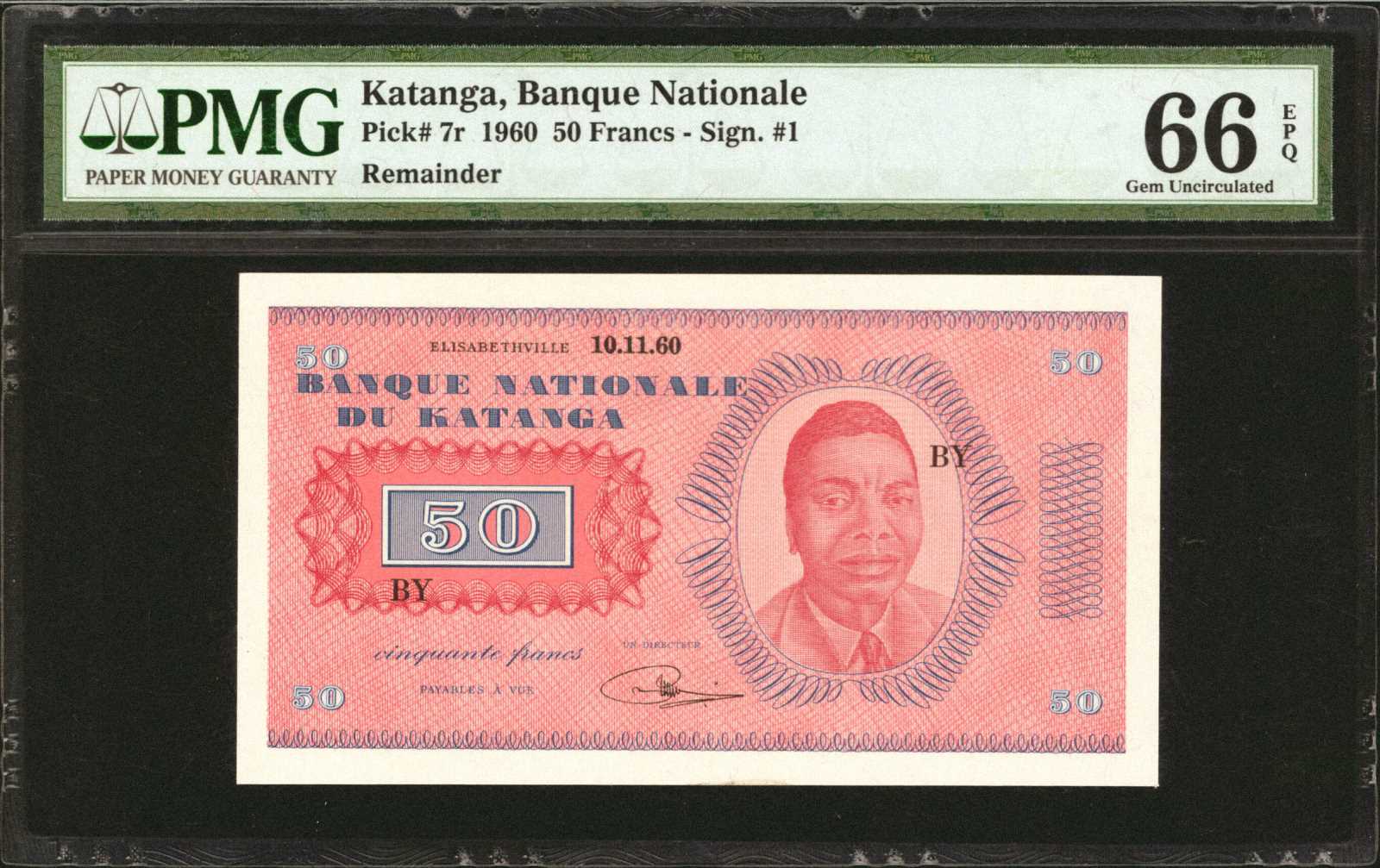 image for: Katanga  50 francs(B205ar1)